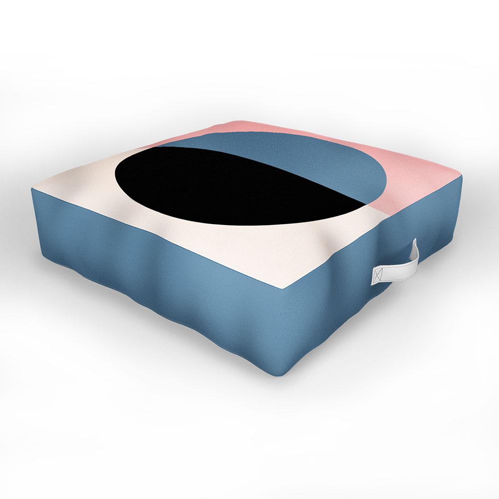 Colour Poems Color Block Abstract Xvi Floor Pillow Collection - Decor Addict, LLC