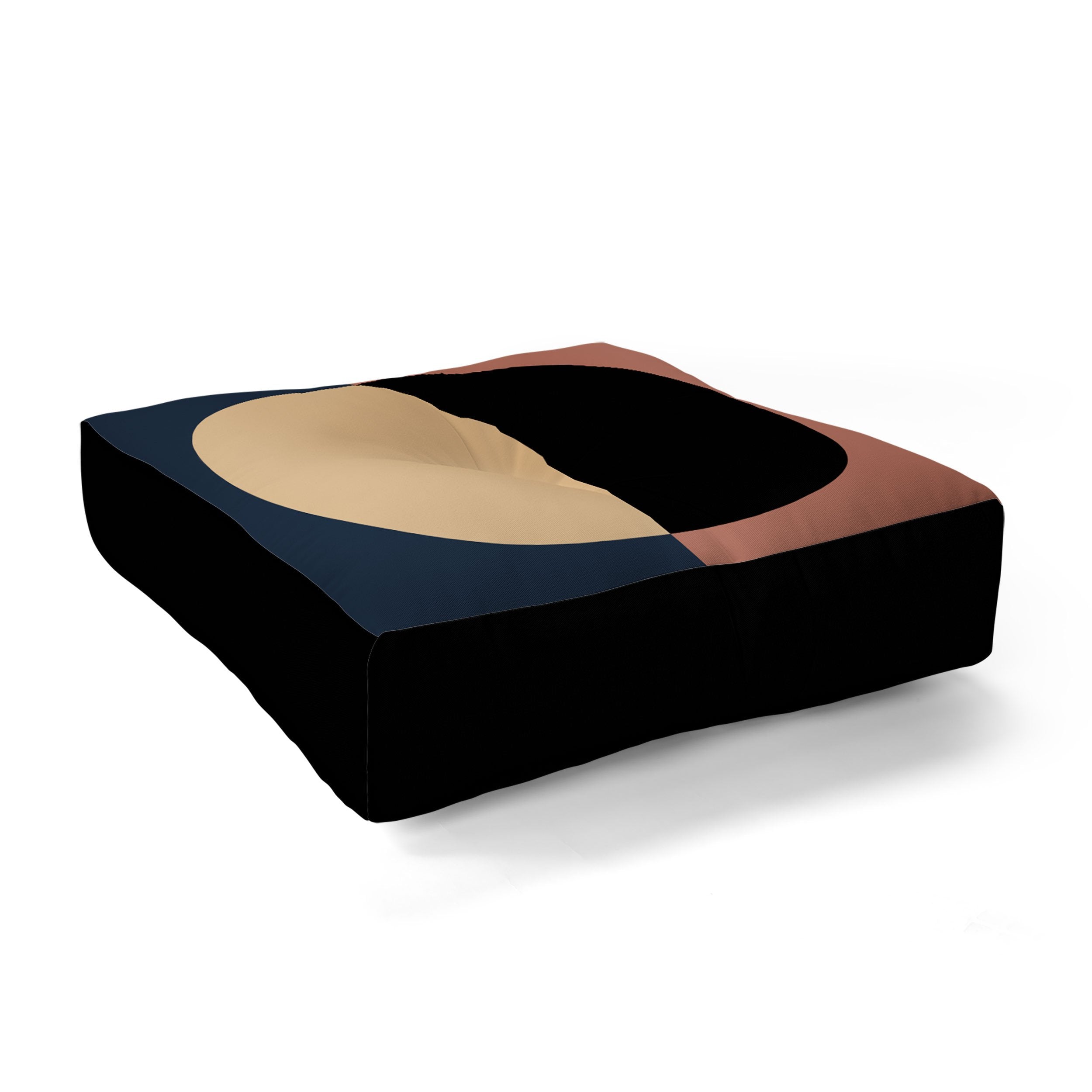Colour Poems Color Block Abstract Xvii Floor Pillow Collection - Decor Addict, LLC
