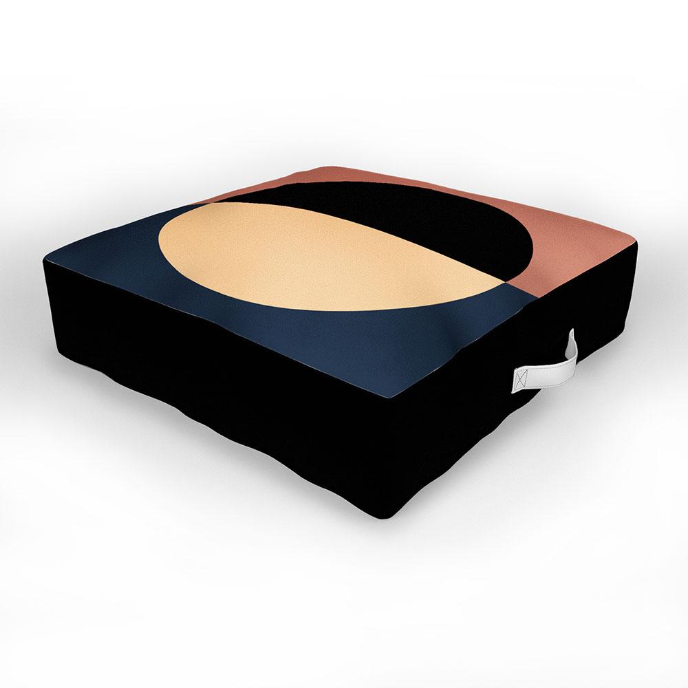 Colour Poems Color Block Abstract Xvii Floor Pillow Collection - Decor Addict, LLC