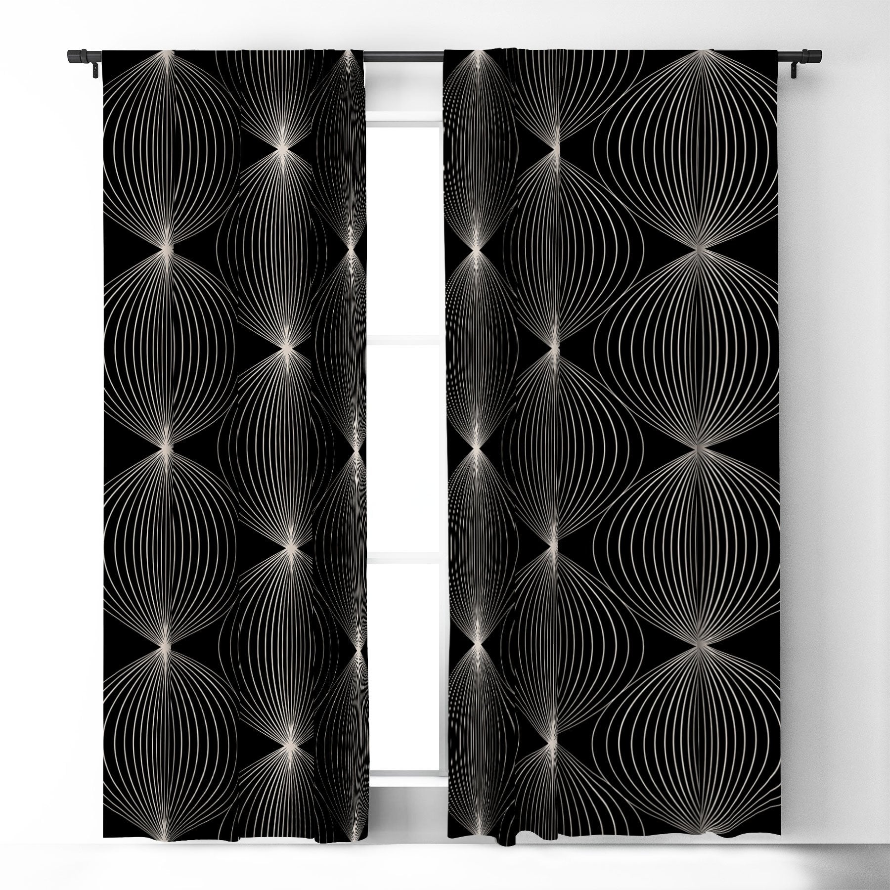 Colour Poems Geometric Orb Pattern Ii Window Treatment - Decor Addict, LLC