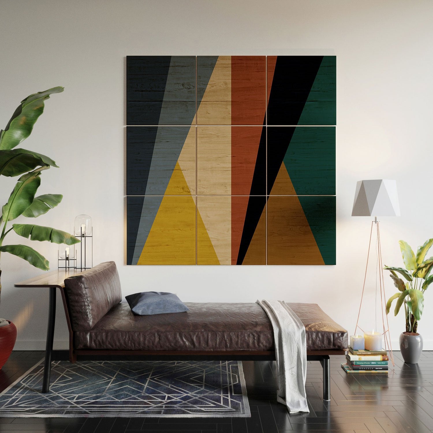 Colour Poems Geometric Triangles Bold Wall Art - Decor Addict, LLC