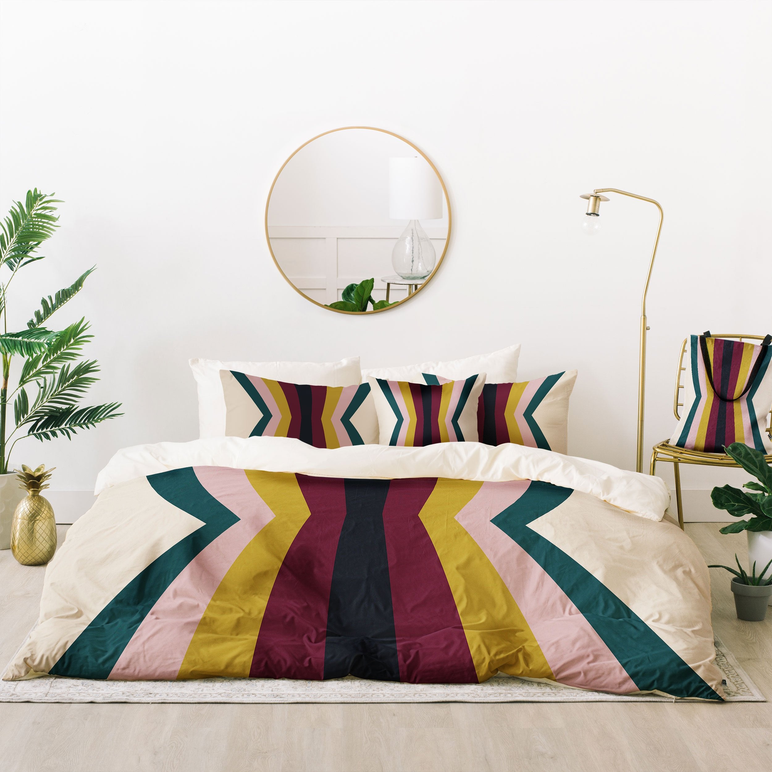 Colour Poems Retro Stripes Reflection Iii Bedding Collection - Decor Addict, LLC