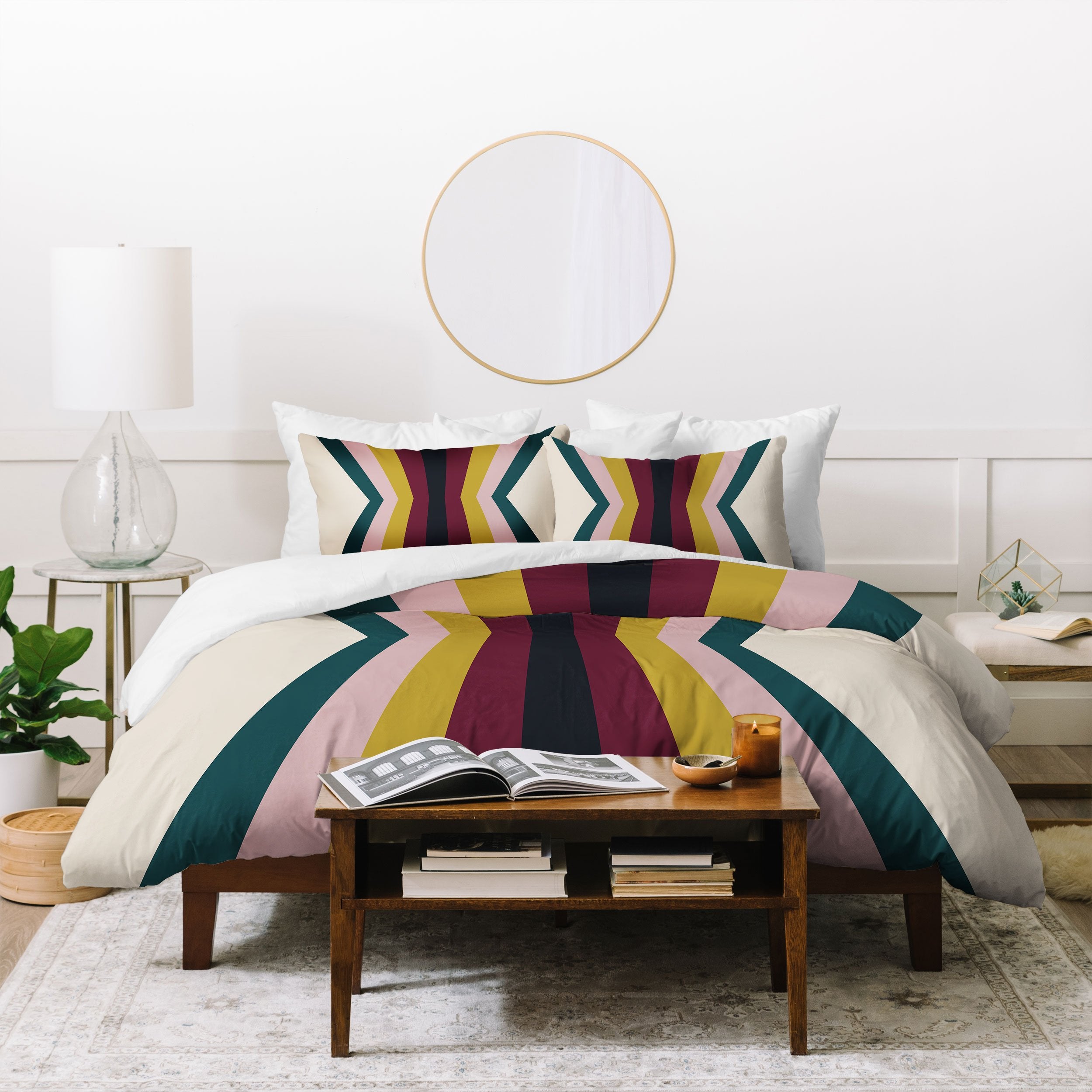 Colour Poems Retro Stripes Reflection Iii Bedding Collection - Decor Addict, LLC
