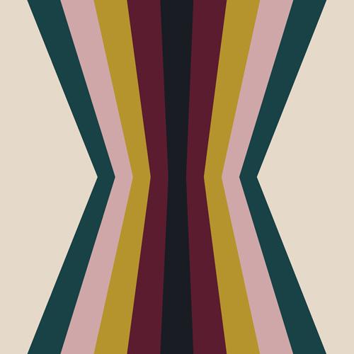 Colour Poems Retro Stripes Reflection Iii Bedding Collection - Decor Addict, LLC