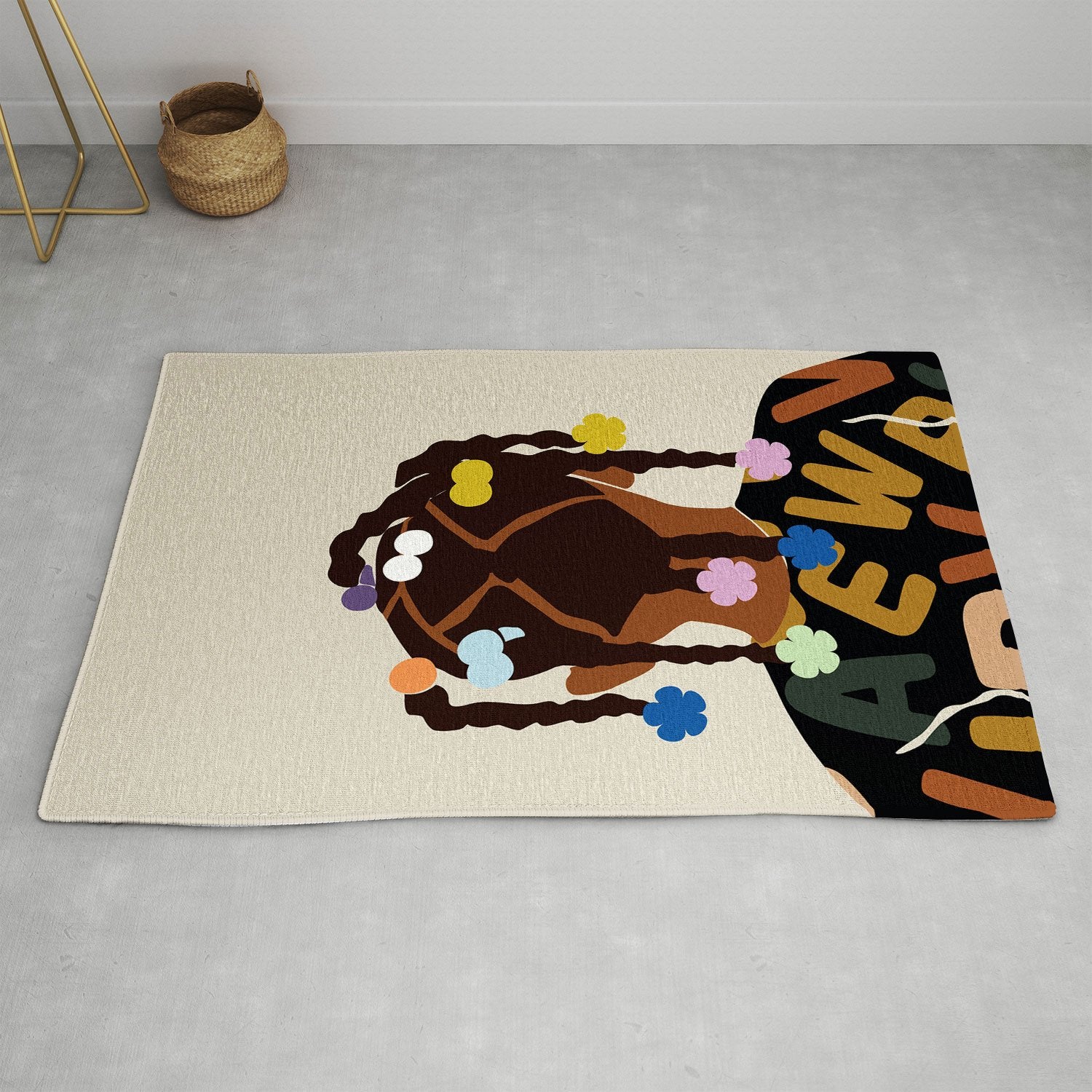 Domonique Brown Black Girl Magic No 2 Rug Collection - Decor Addict, LLC