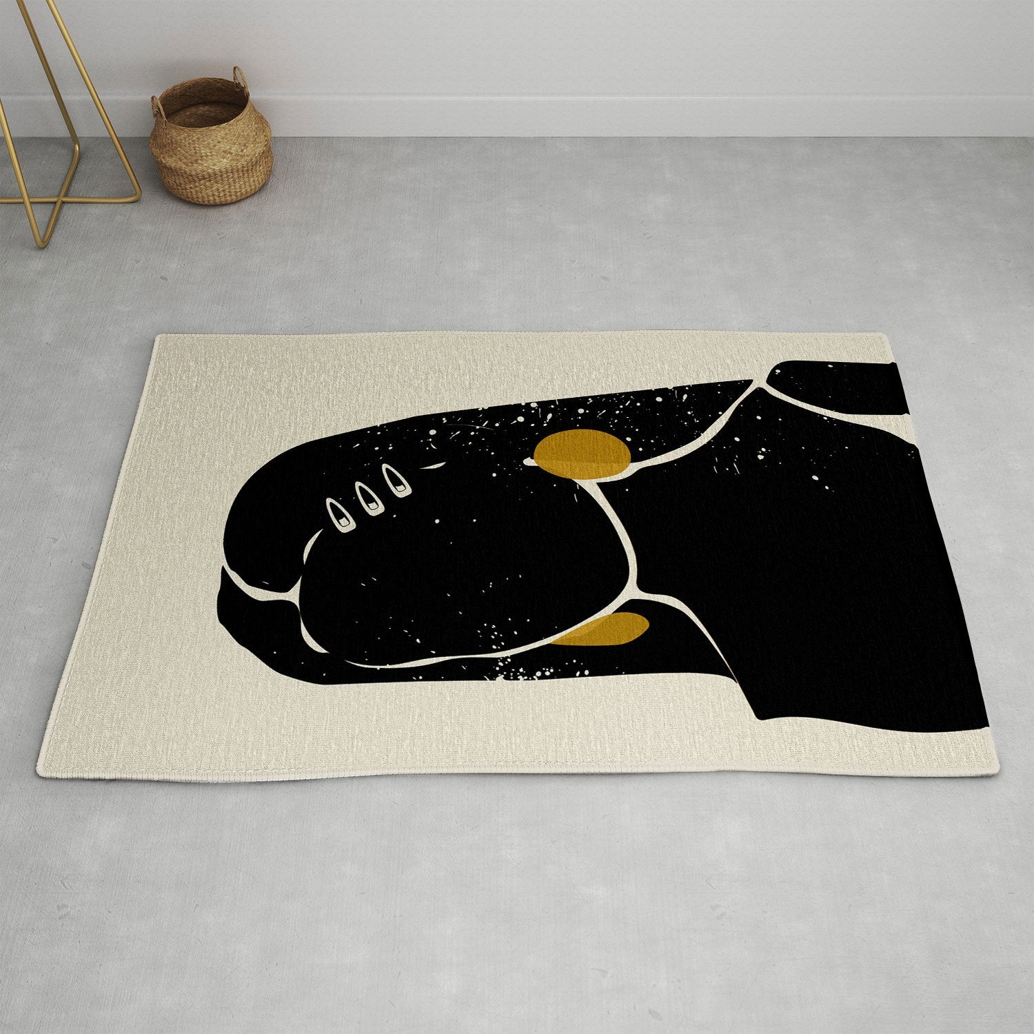 Domonique Brown Black Hair No 3 Rug Collection - Decor Addict, LLC