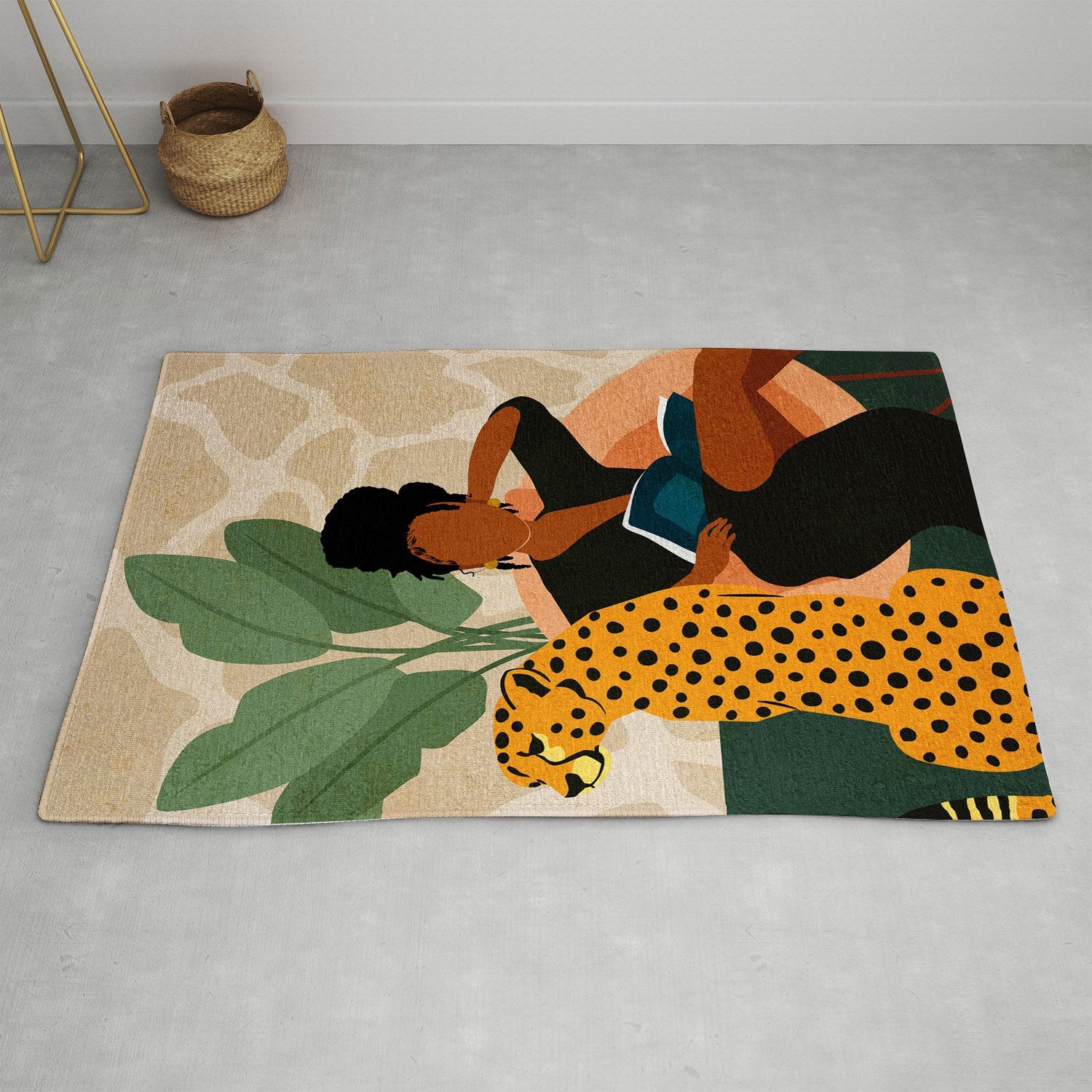 Domonique Brown Stay Home Number 1 Rug Collection - Decor Addict, LLC