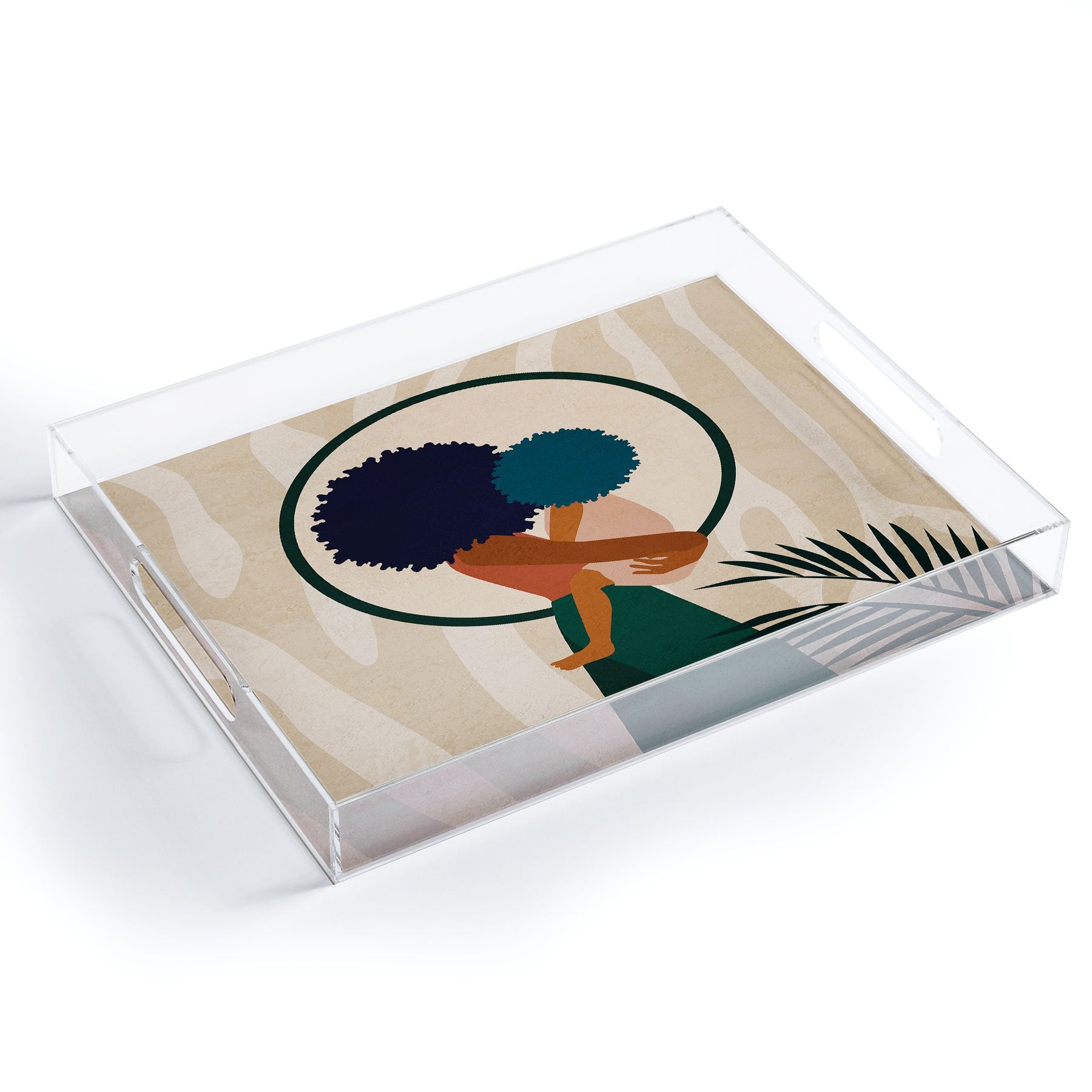 Domonique Brown Stay Home No 3 Acrylic Storage - Decor Addict, LLC