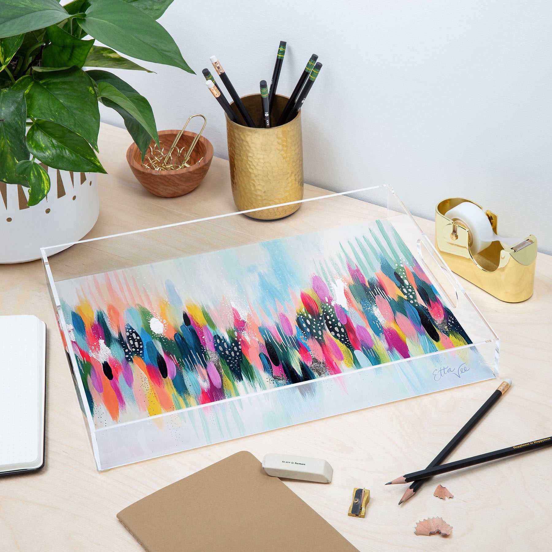 Ettavee Ettavee Brushstroke No109 Acrylic Storage - Decor Addict, LLC