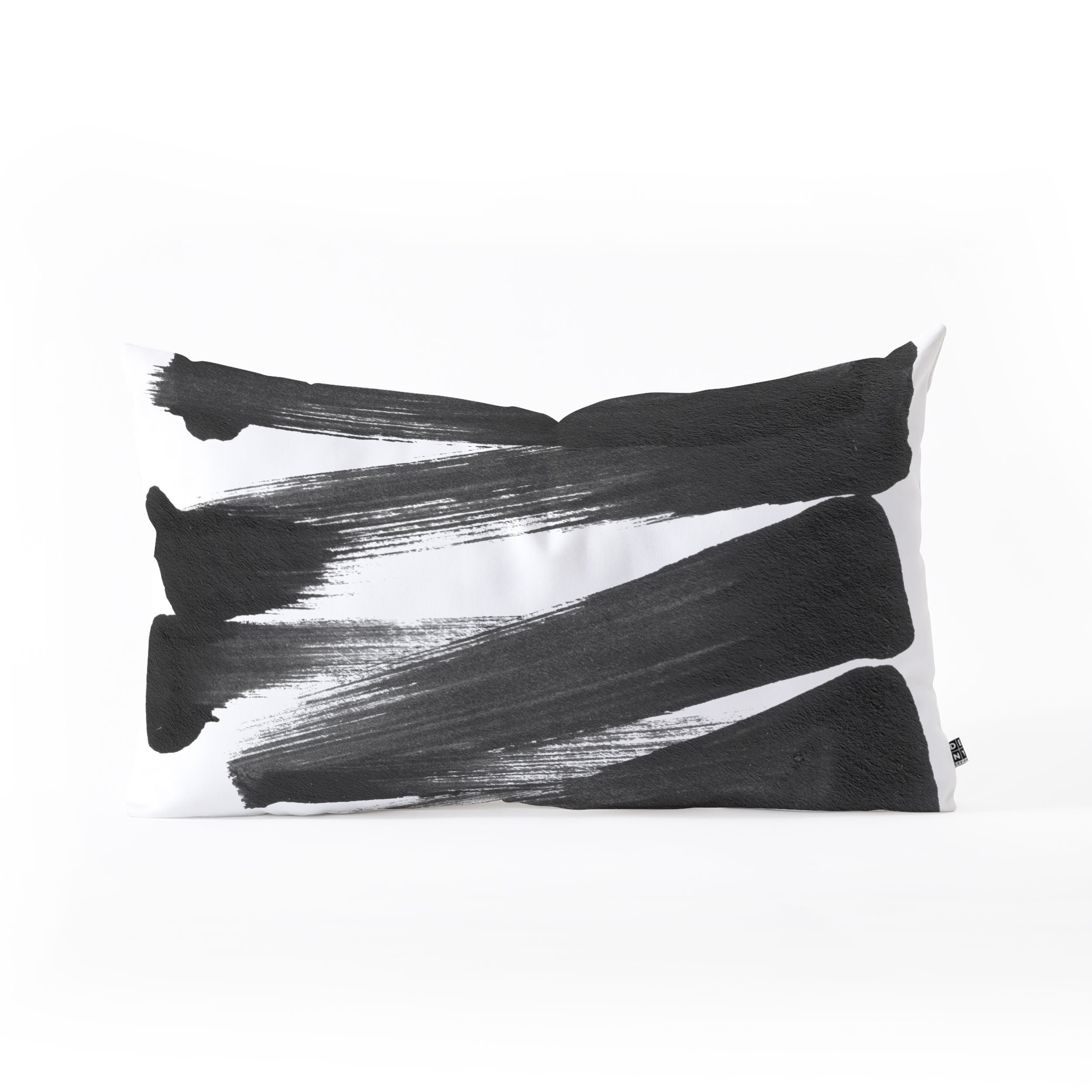 Galleryj9 Black Brushstrokes Theme Throw Pillow - Decor Addict, LLC