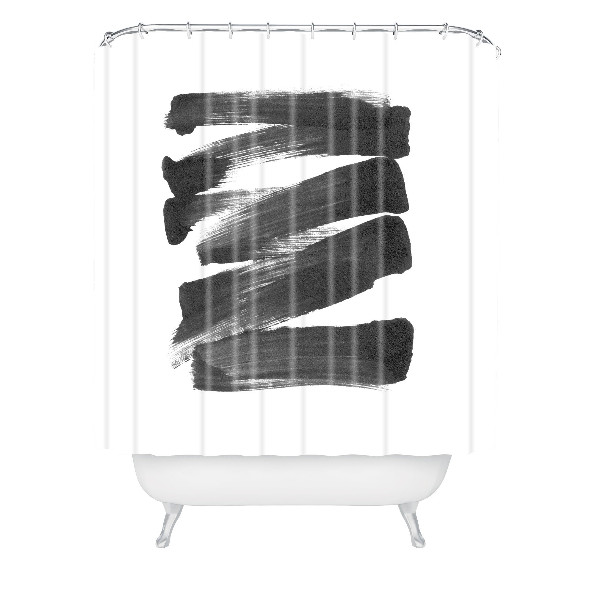 Galleryj9 Black Brushstrokes Abstract Ink Painting Bath Collection - Decor Addict, LLC