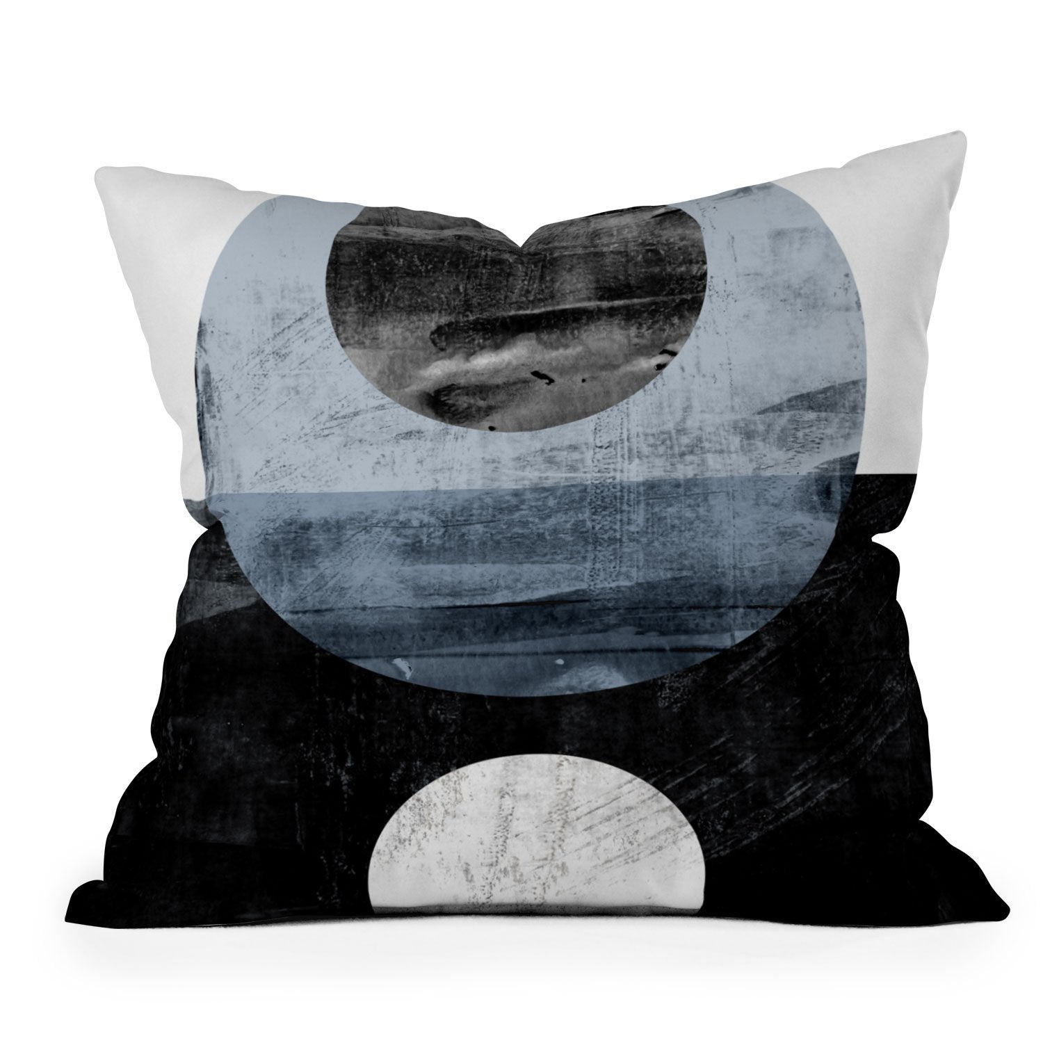 Galleryj9 Circles B&W Geometric Throw Pillow - Decor Addict, LLC