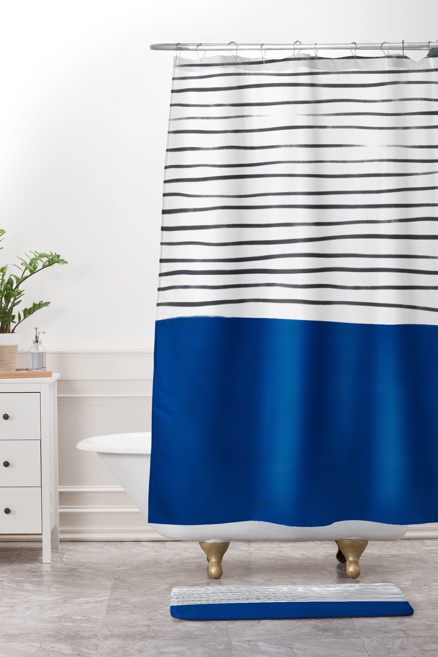 Hello Twiggs Dark Blue Abstract Bath Collection - Decor Addict, LLC