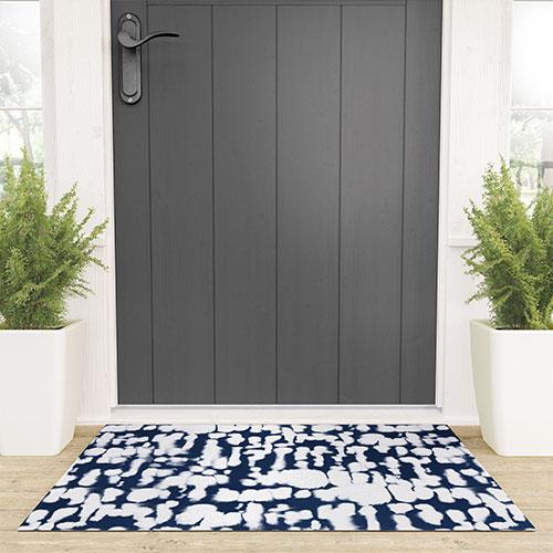 Jacqueline Maldonado Inky Inverse Dark Blue Welcome Mat Collection - Decor Addict, LLC