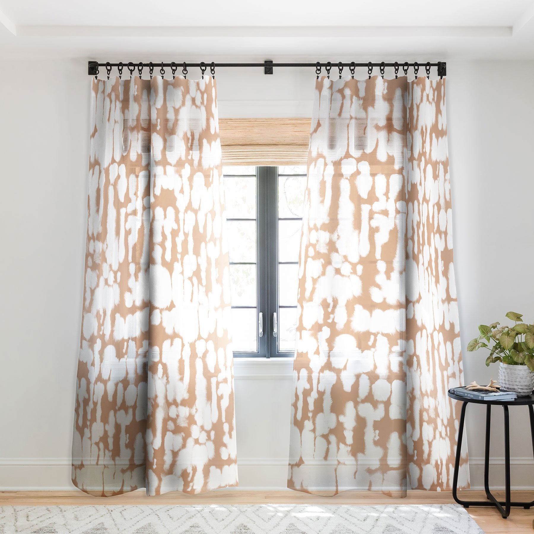Jacqueline Maldonado Inky Inverse Terra Cotta Window Treatment - Decor Addict, LLC