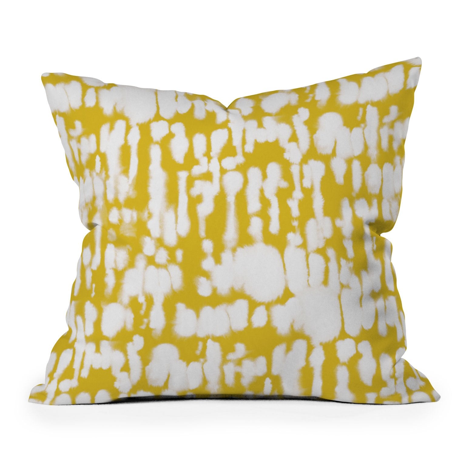 Jacqueline Maldonado Inky Inverse Yellow Throw Pillow - Decor Addict, LLC