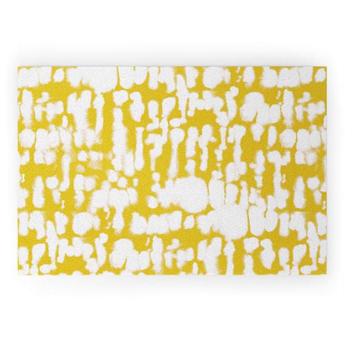 Jacqueline Maldonado Inky Inverse Yellow Welcome Mat Collection - Decor Addict, LLC