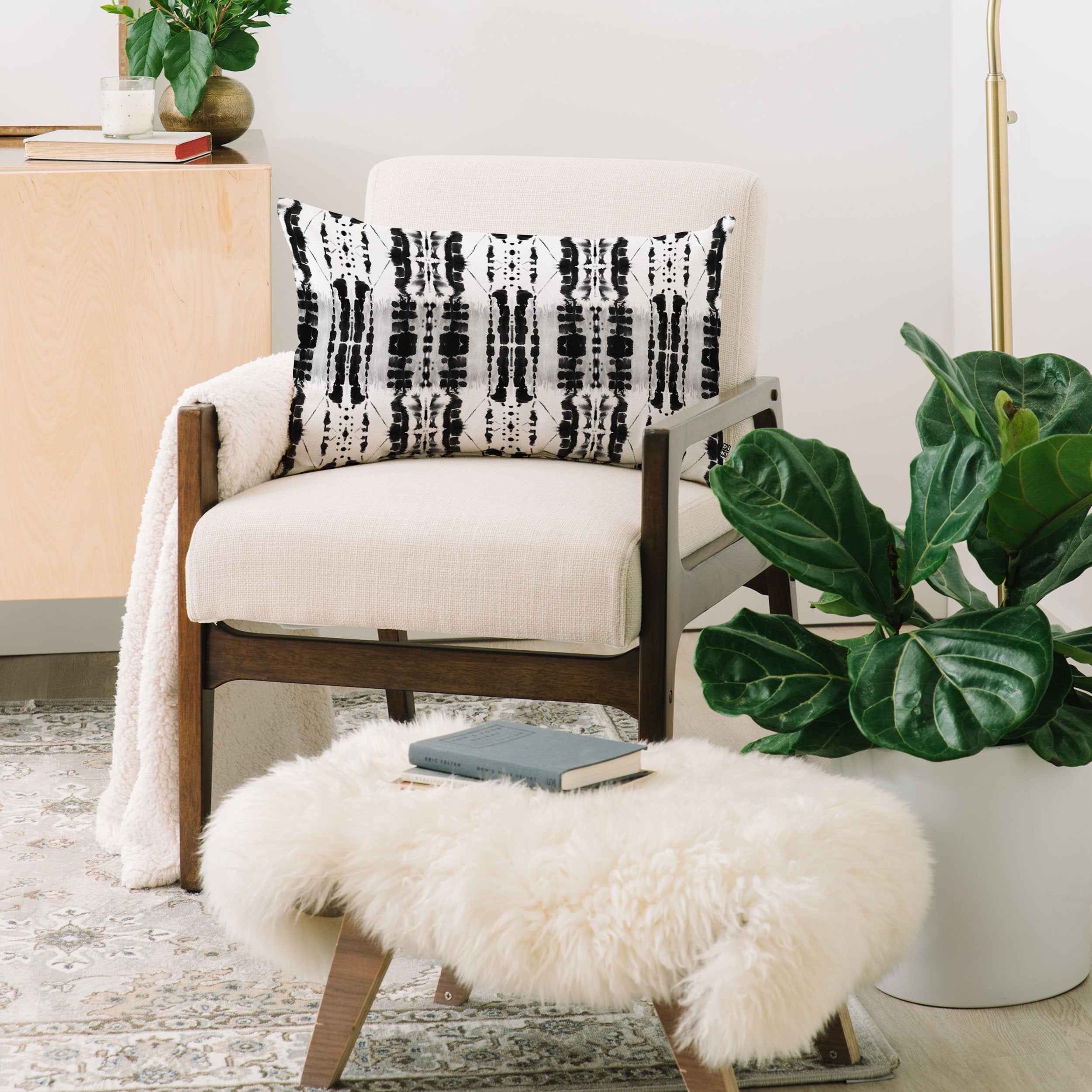 Jacqueline Maldonado Paradigm Black and White Throw Pillow - Decor Addict, LLC