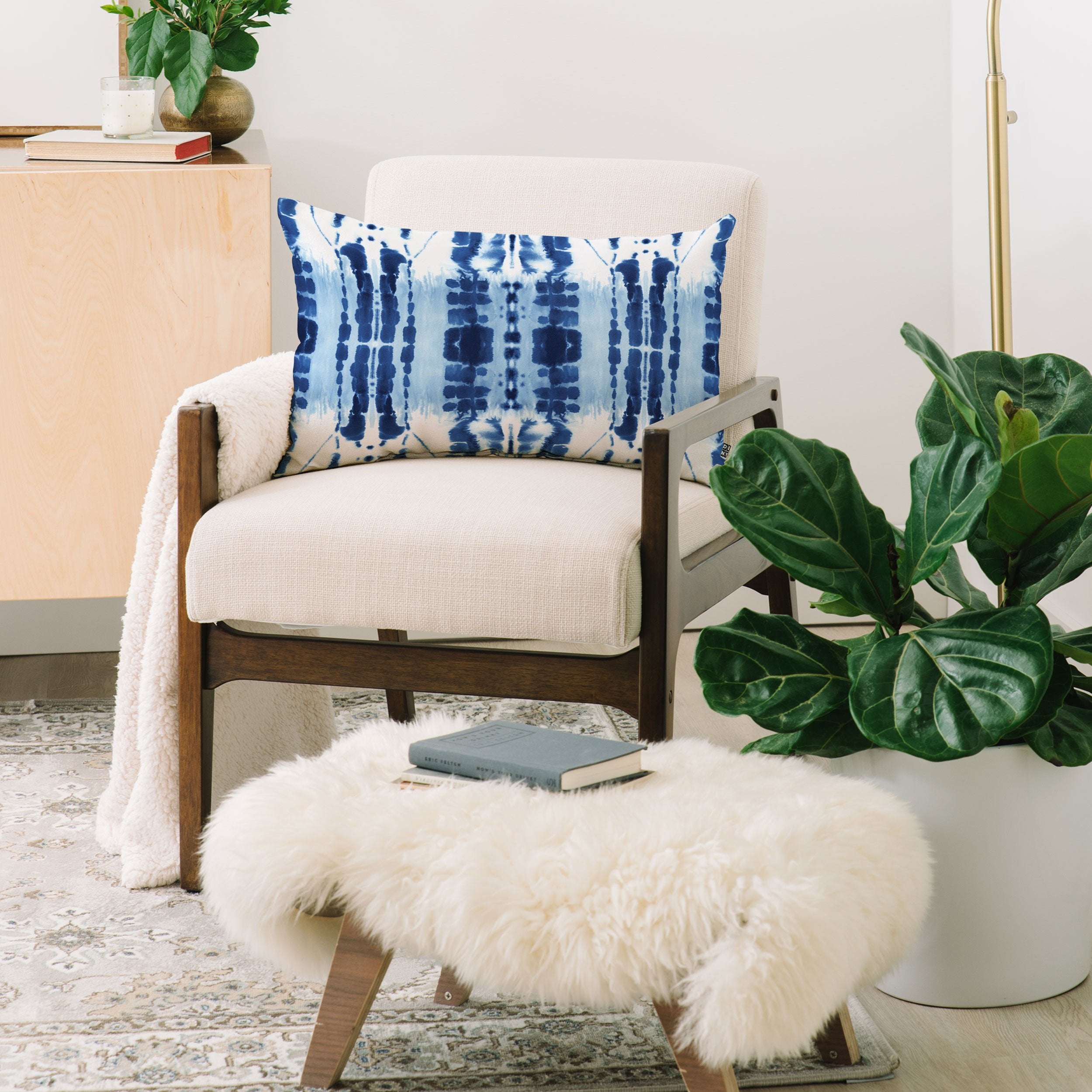 Jacqueline Maldonado Paradigm Blue Throw Pillow - Decor Addict, LLC