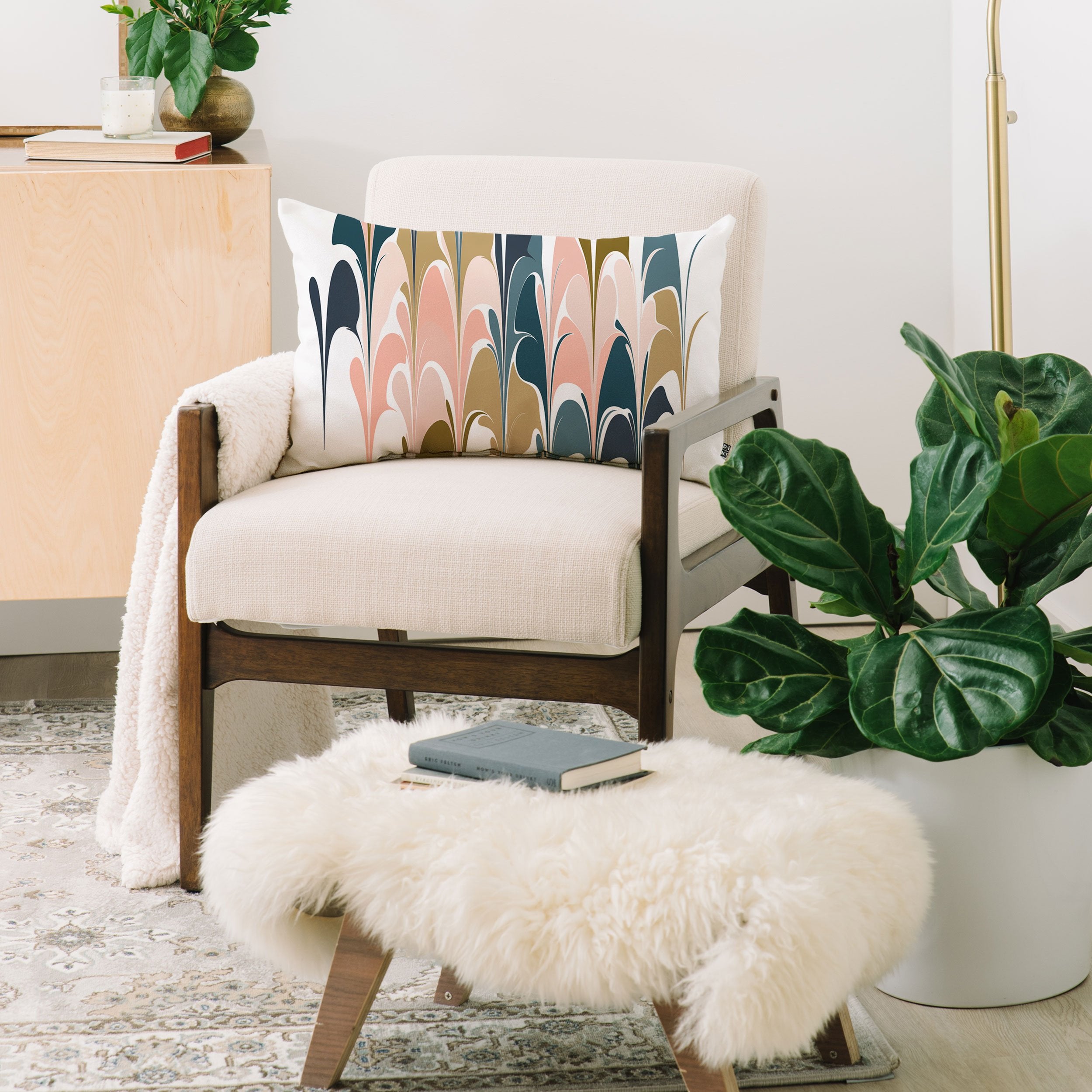 June Journal Zen Abstract Throw Pillow - Decor Addict, LLC