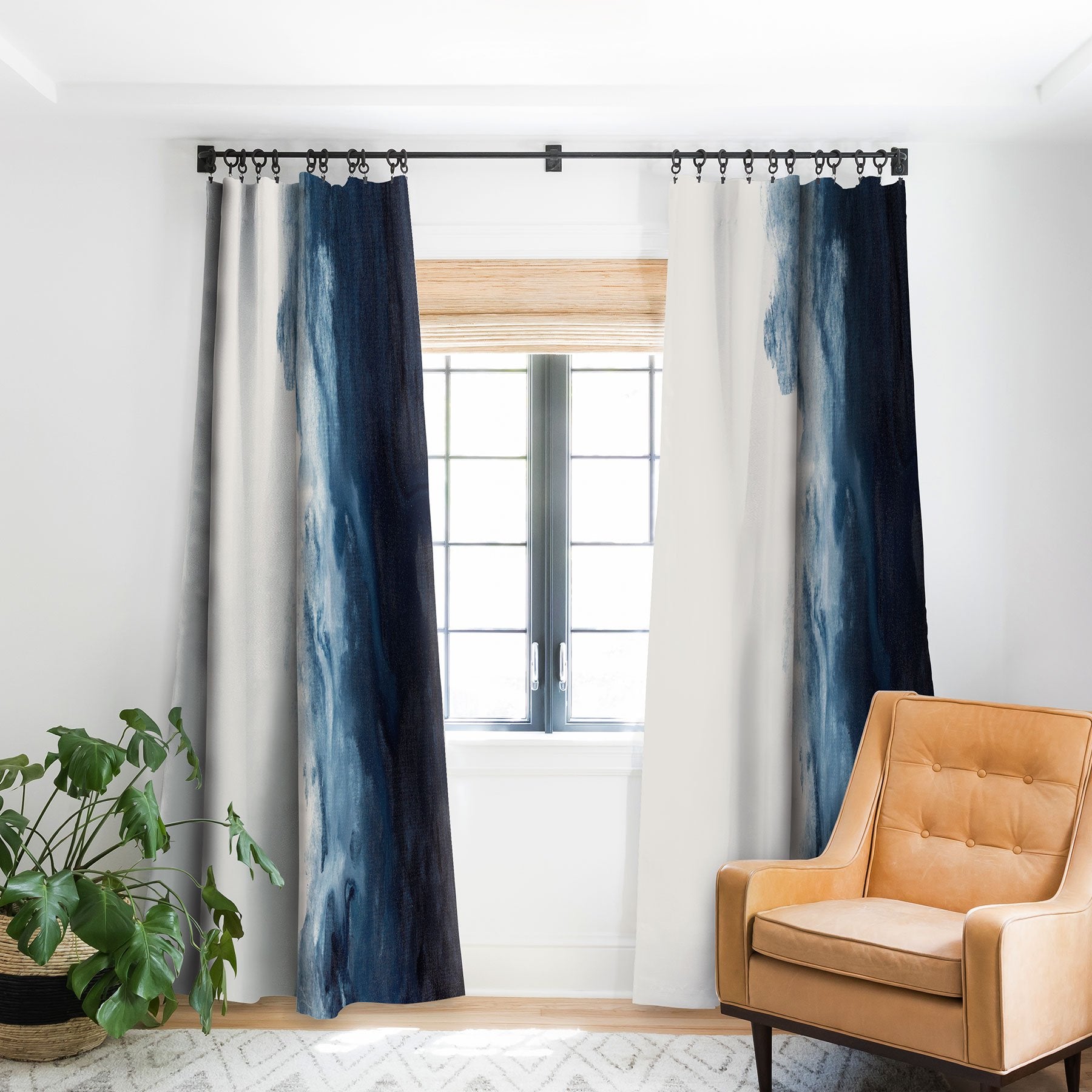 Kris Kivu Indigo Depths No 2 Window Treatment - Decor Addict, LLC