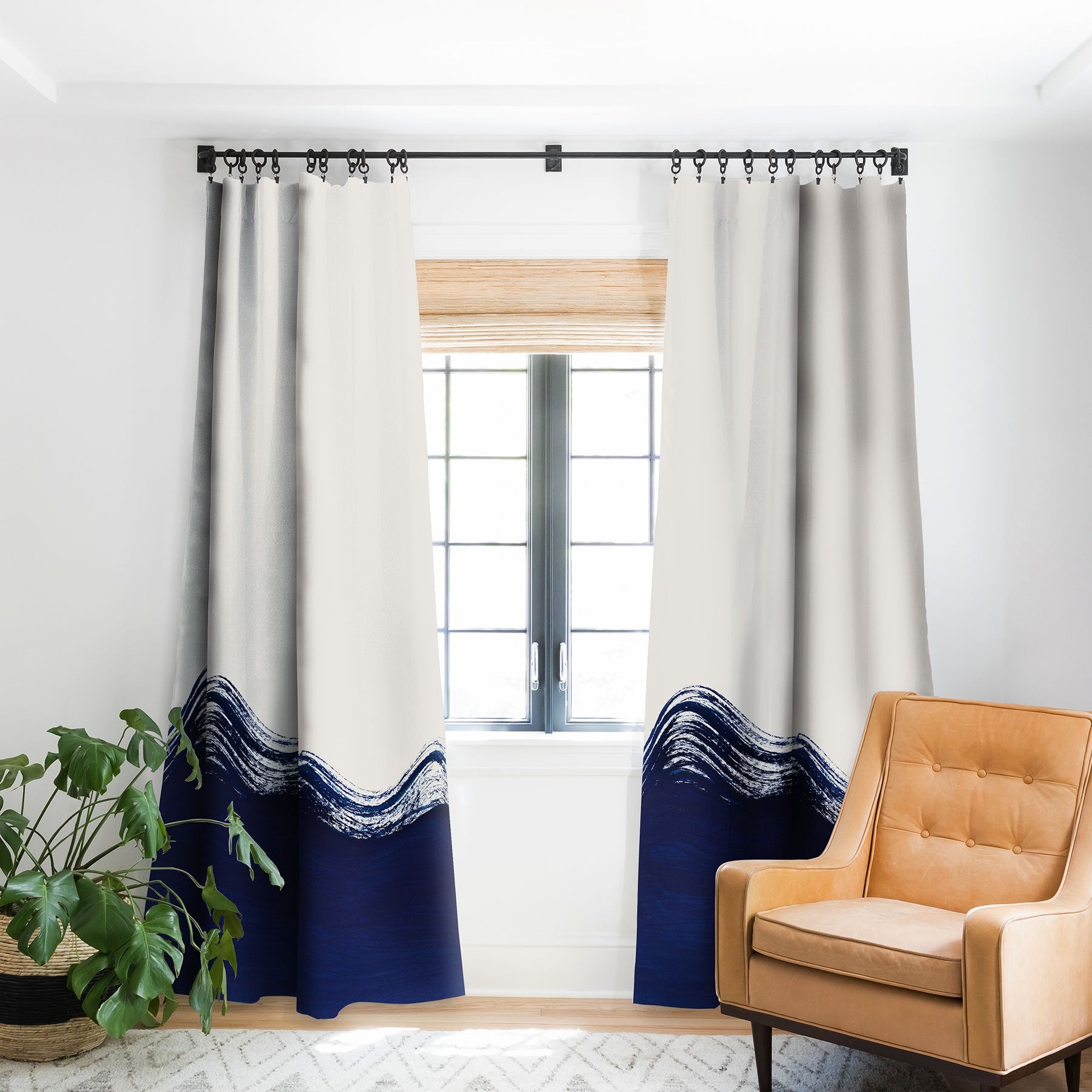 Kris Kivu Waves Of The Ocean Window Treatment - Decor Addict, LLC