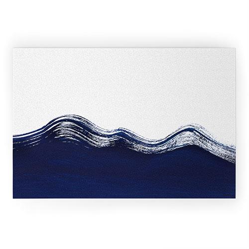 Kris Kivu Waves Of The Ocean Welcome Mat Collection - Decor Addict, LLC