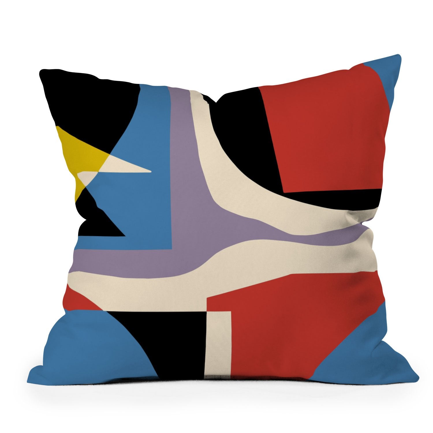 Little Dean Primary Abstract Throw Pillow - Decor Addict, LLC
