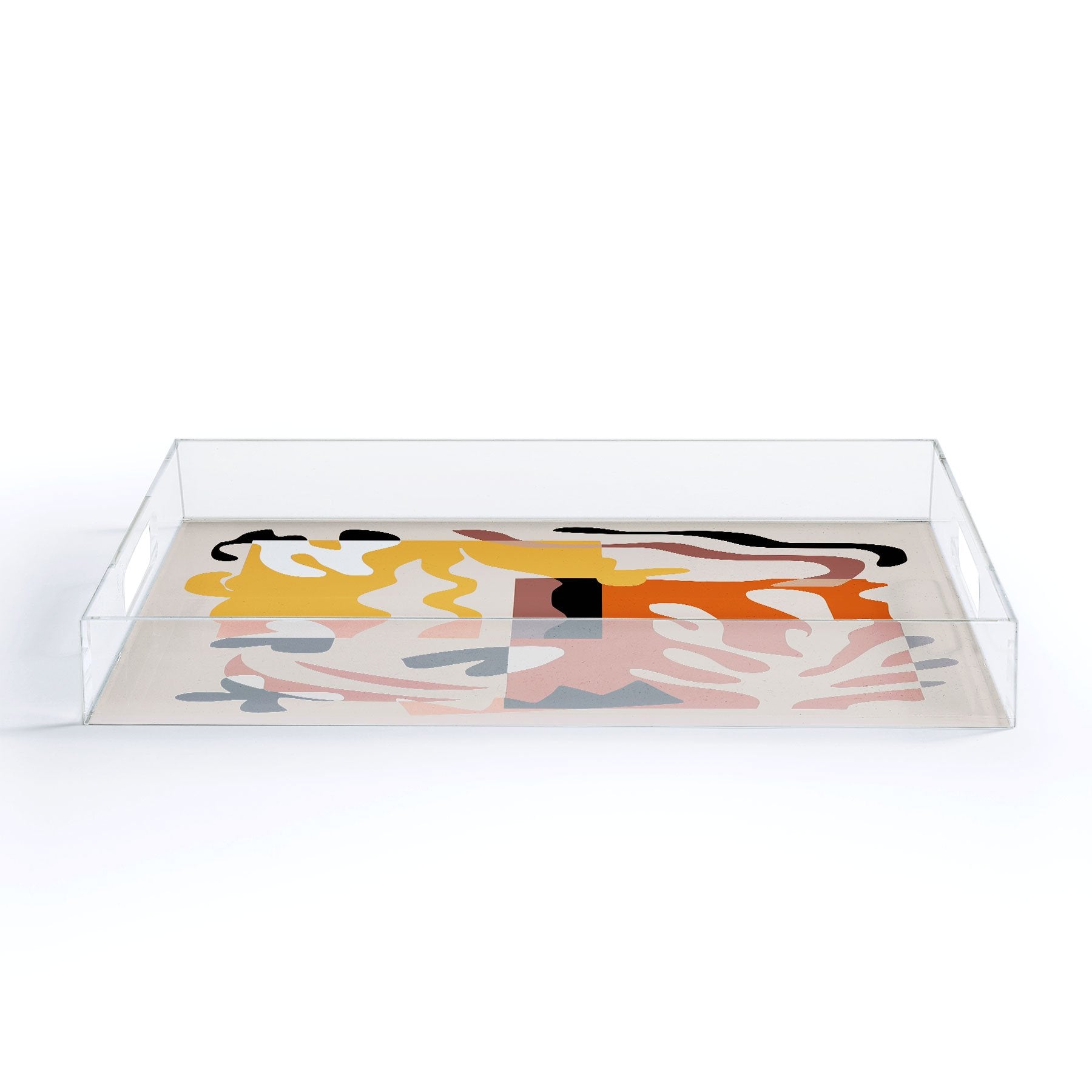 Little Dean Stripe Collage Acrylic Tray - Decor Addict, LLC