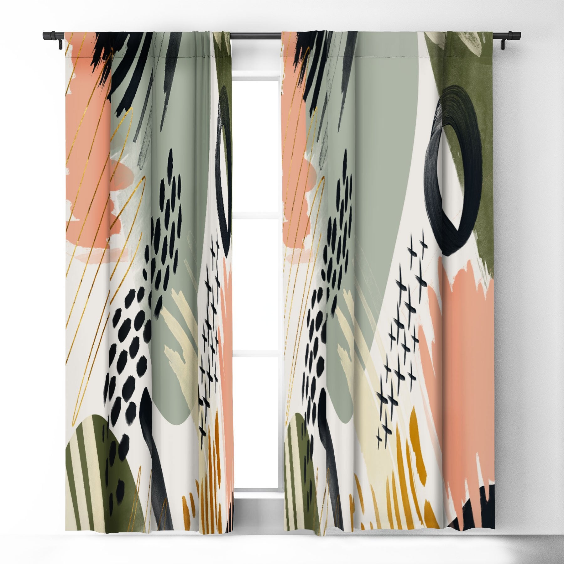 Marta Barragan Camarasa Abstract Autumn Season Window Treatment - Decor Addict, LLC