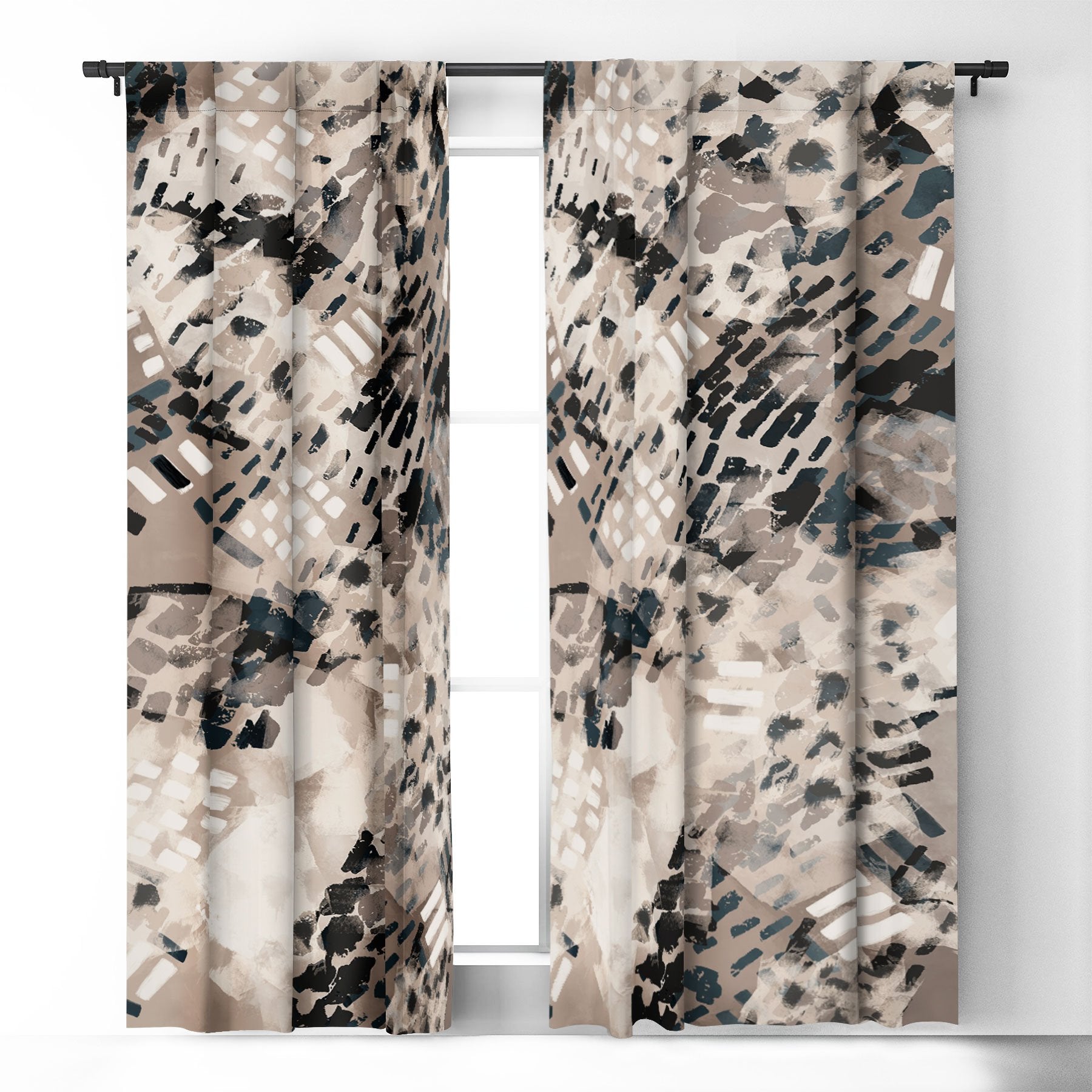 Marta Barragan Camarasa Strokes And Brushstrokes I Window Treatment - Decor Addict, LLC