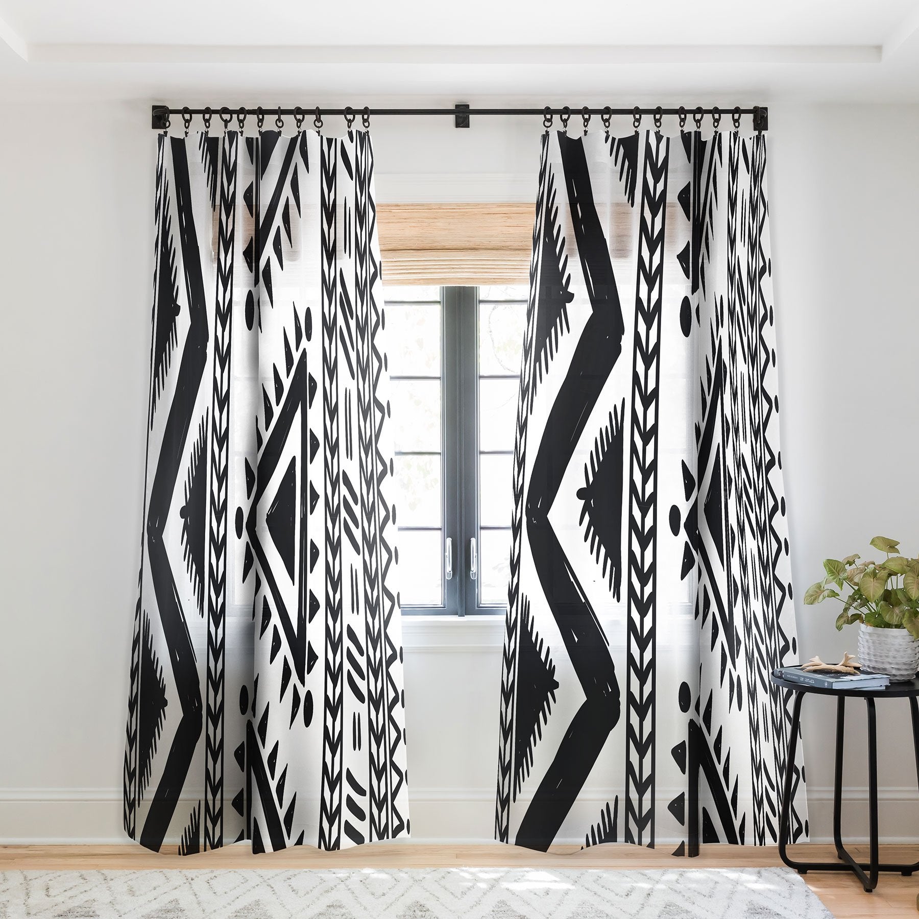 Marta Barragan Camarasa Tribal Black And White Window Treatment - Decor Addict, LLC