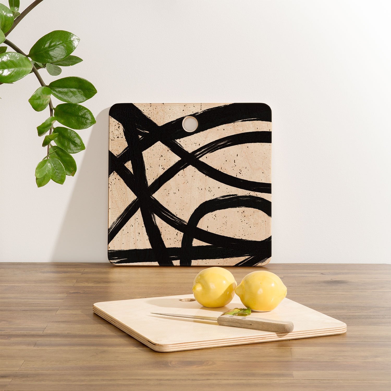 Ninola Design Japandi Minimal Black Marker Cutting Board Collection - Decor Addict, LLC