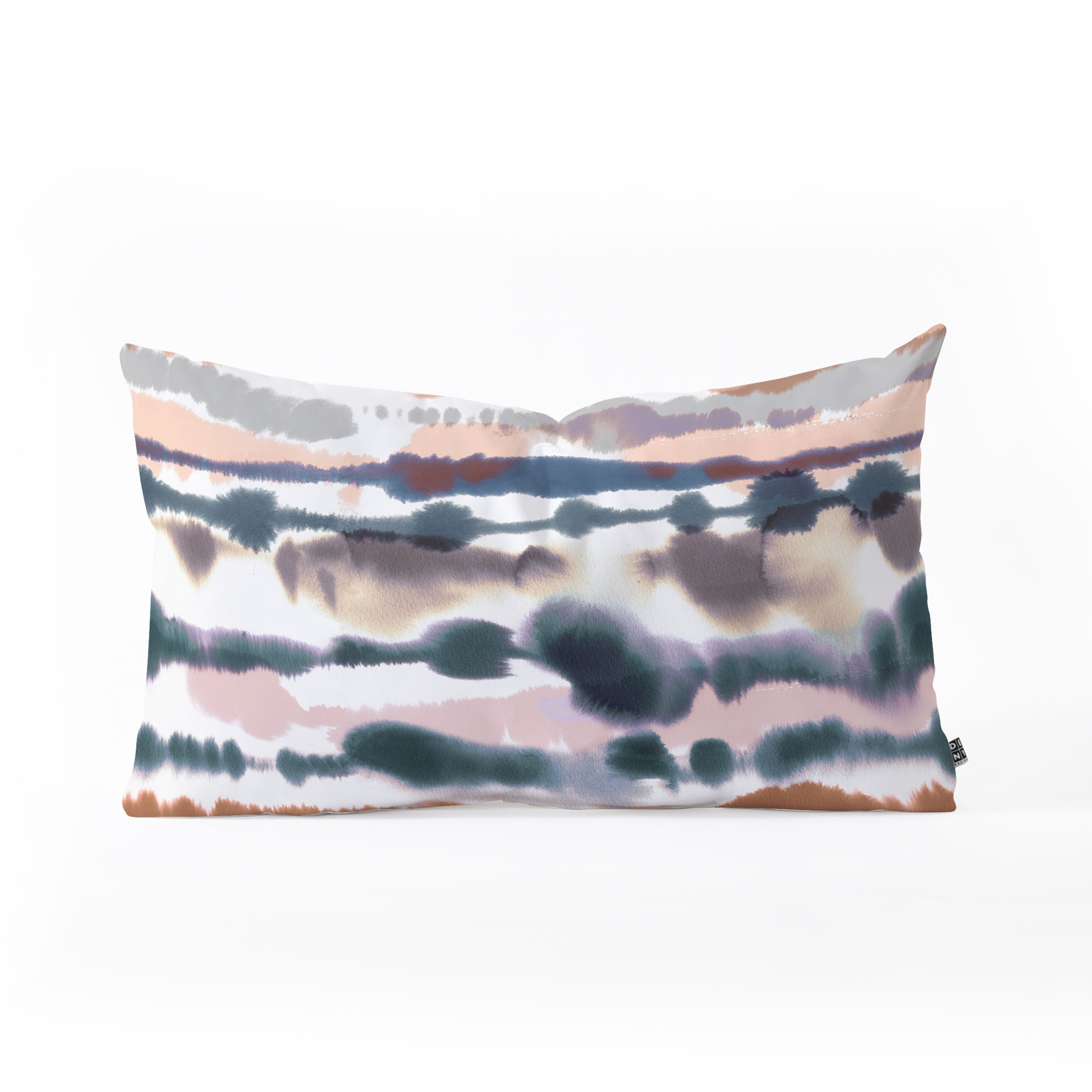 Ninola Design Soft Desert Dunes Blue Throw Pillow - Decor Addict, LLC