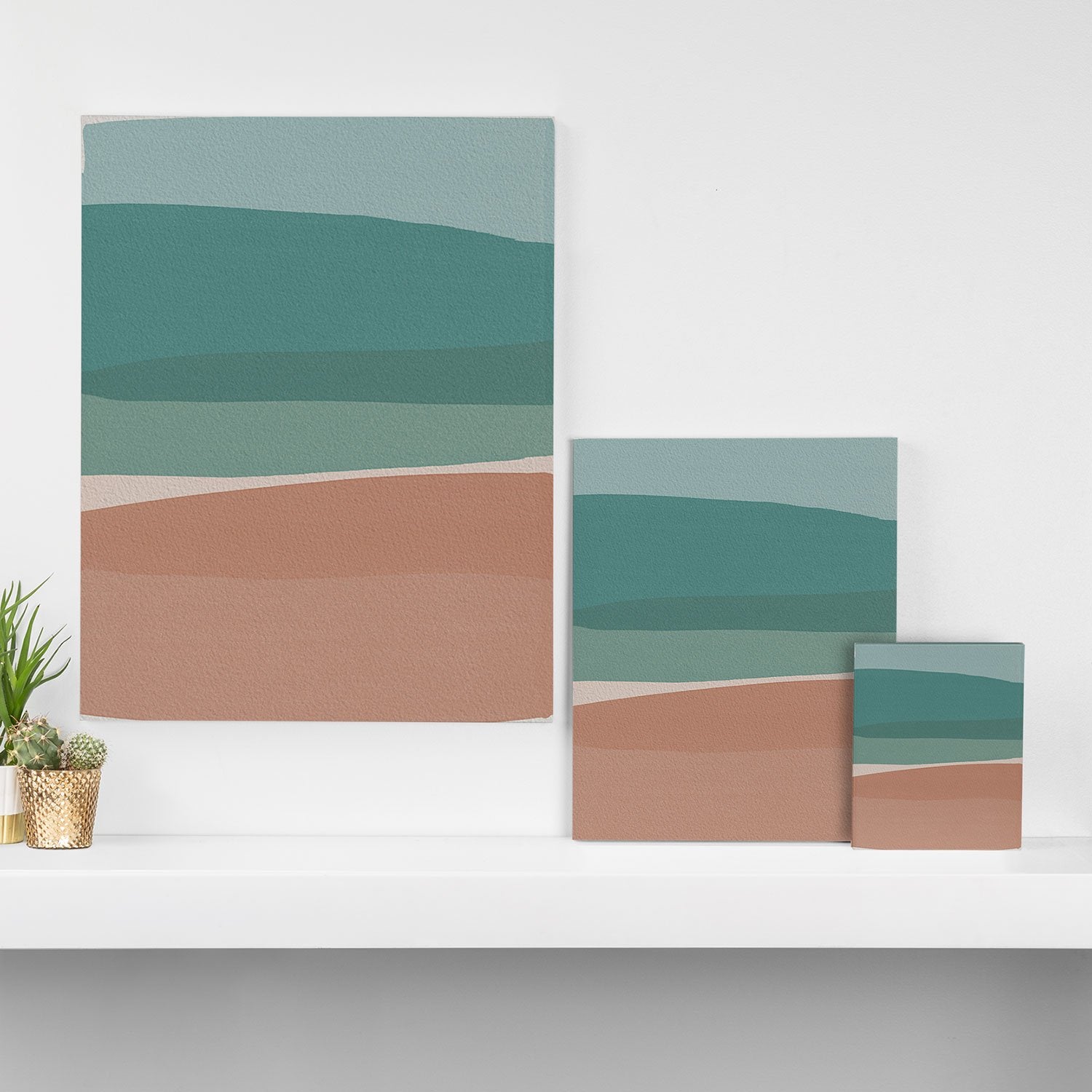 Orara Studio Modern Turquoise And Pink Wall Art - Decor Addict, LLC
