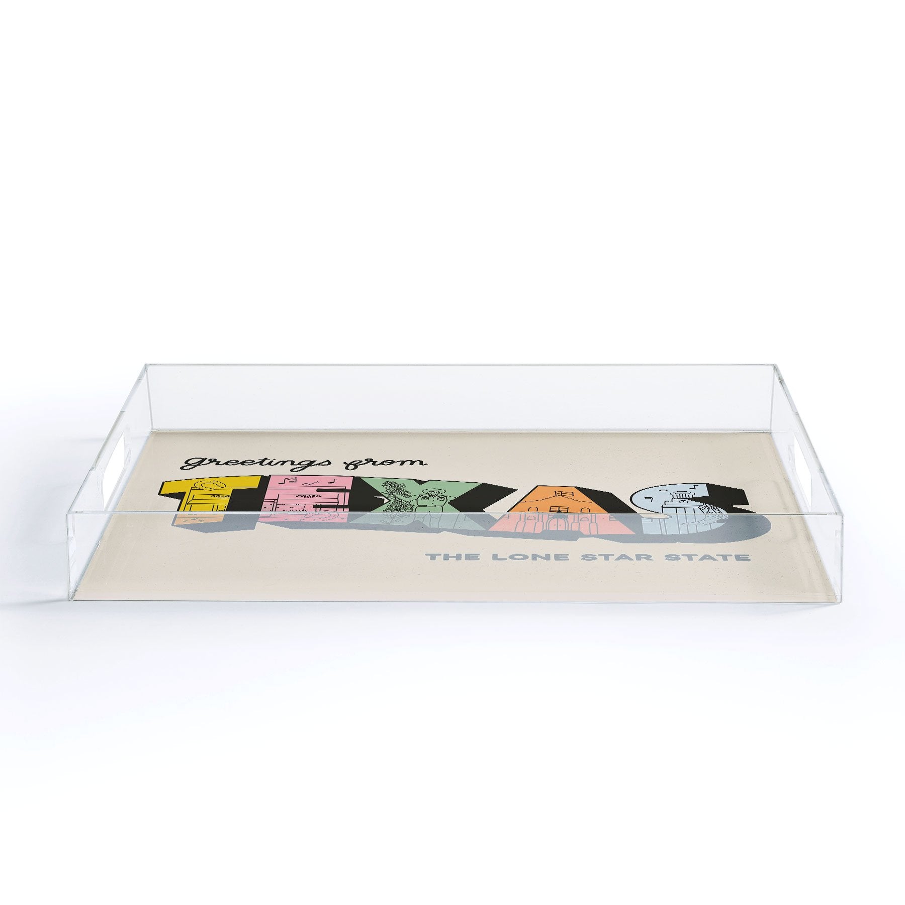 Rhianna Marie Chan Greetings From Texas Acrylic Storage - Decor Addict, LLC