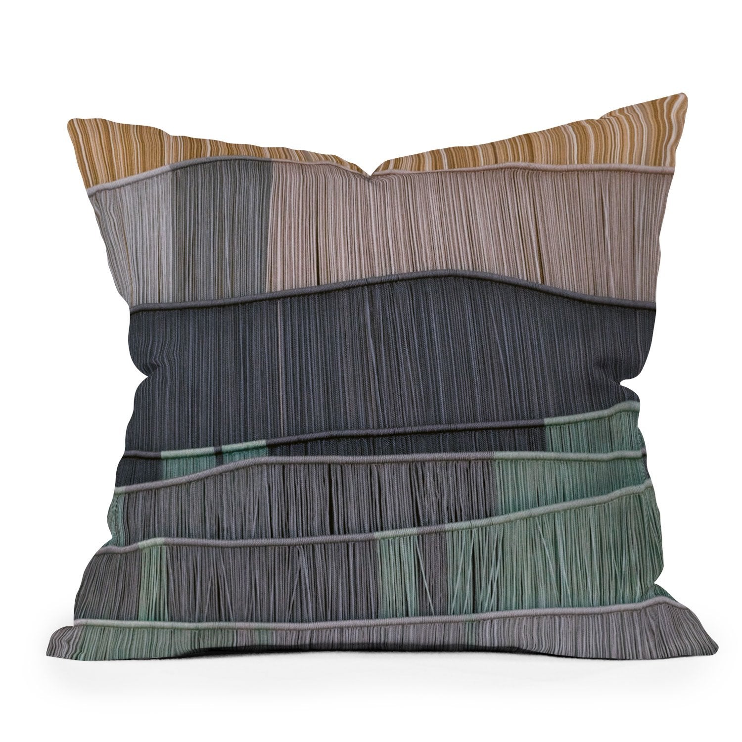 Romana Lilic Sunrise and the Sea Throw Pillow - Decor Addict, LLC