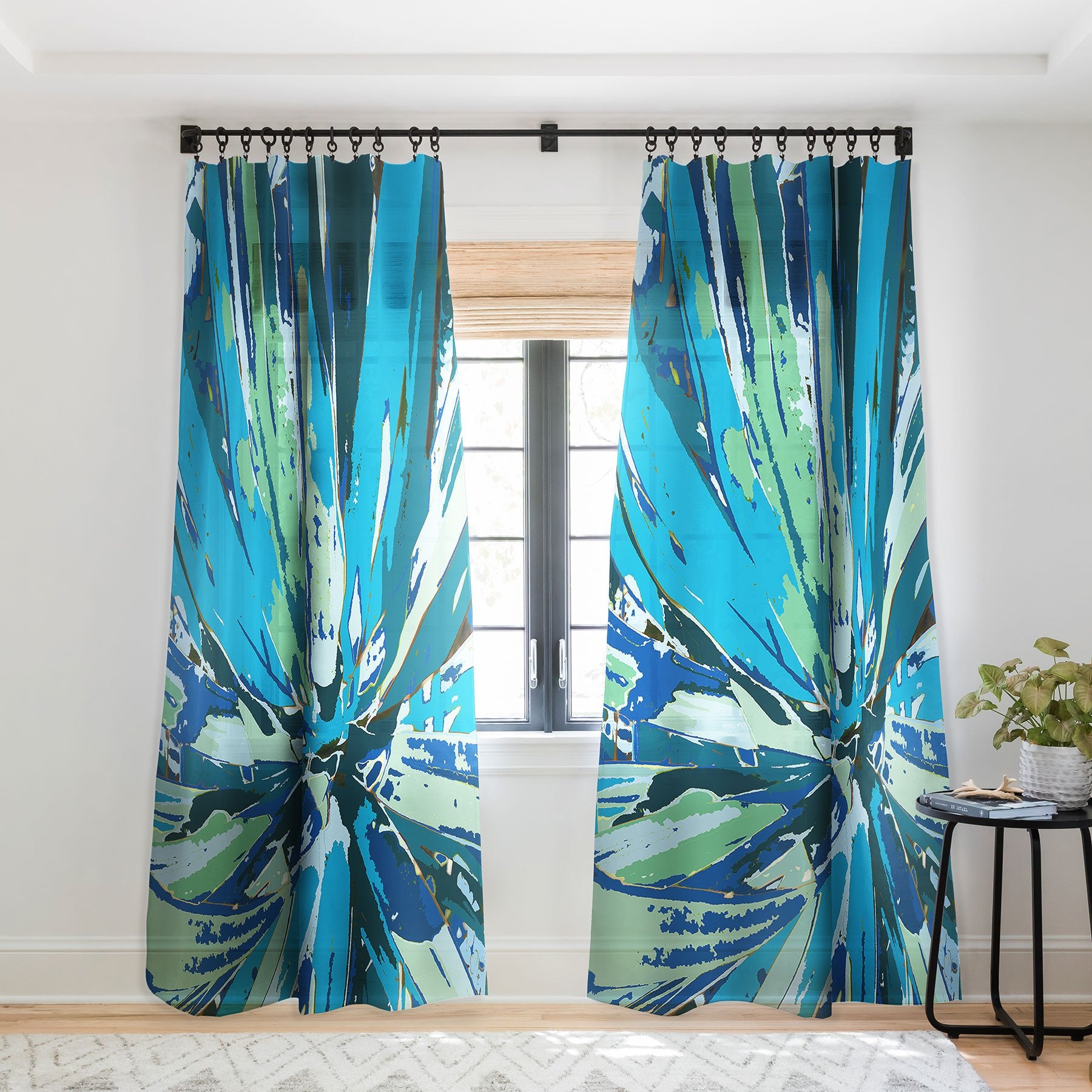 Rosie Brown Bursting Bromeliad Window Treatment - Decor Addict, LLC