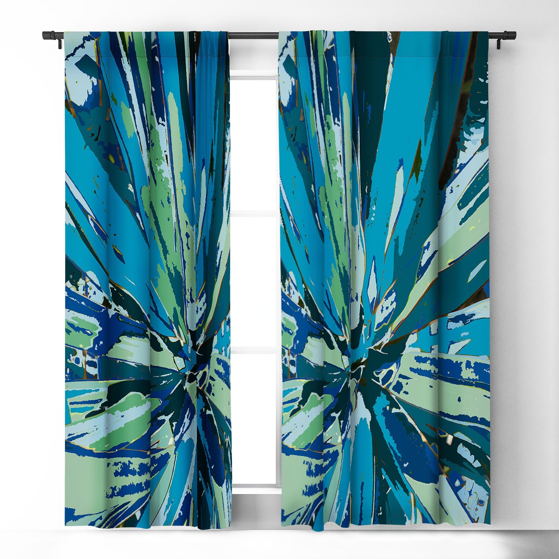 Rosie Brown Bursting Bromeliad Window Treatment - Decor Addict, LLC