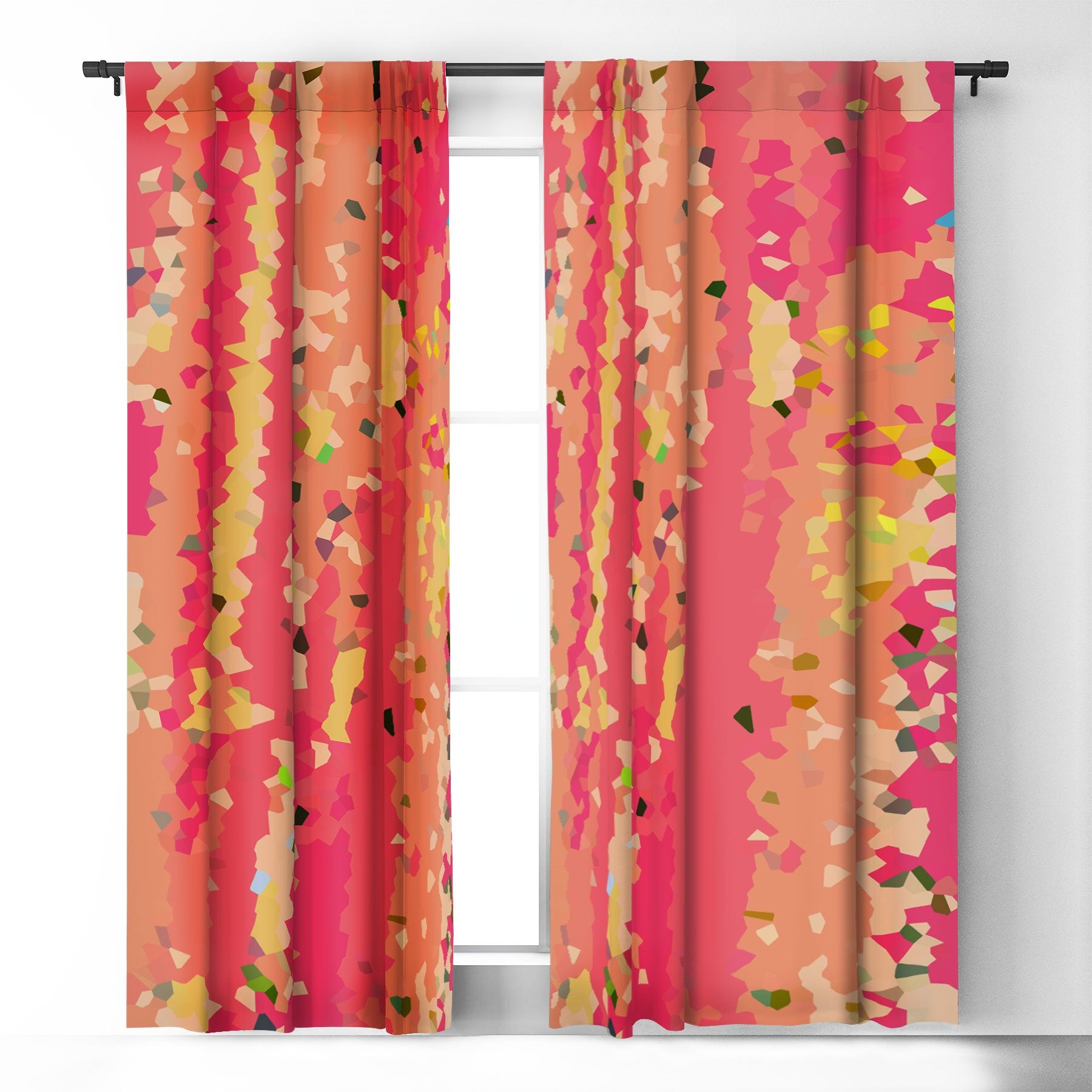 Rosie Brown Confetti Window Treatment - Decor Addict, LLC