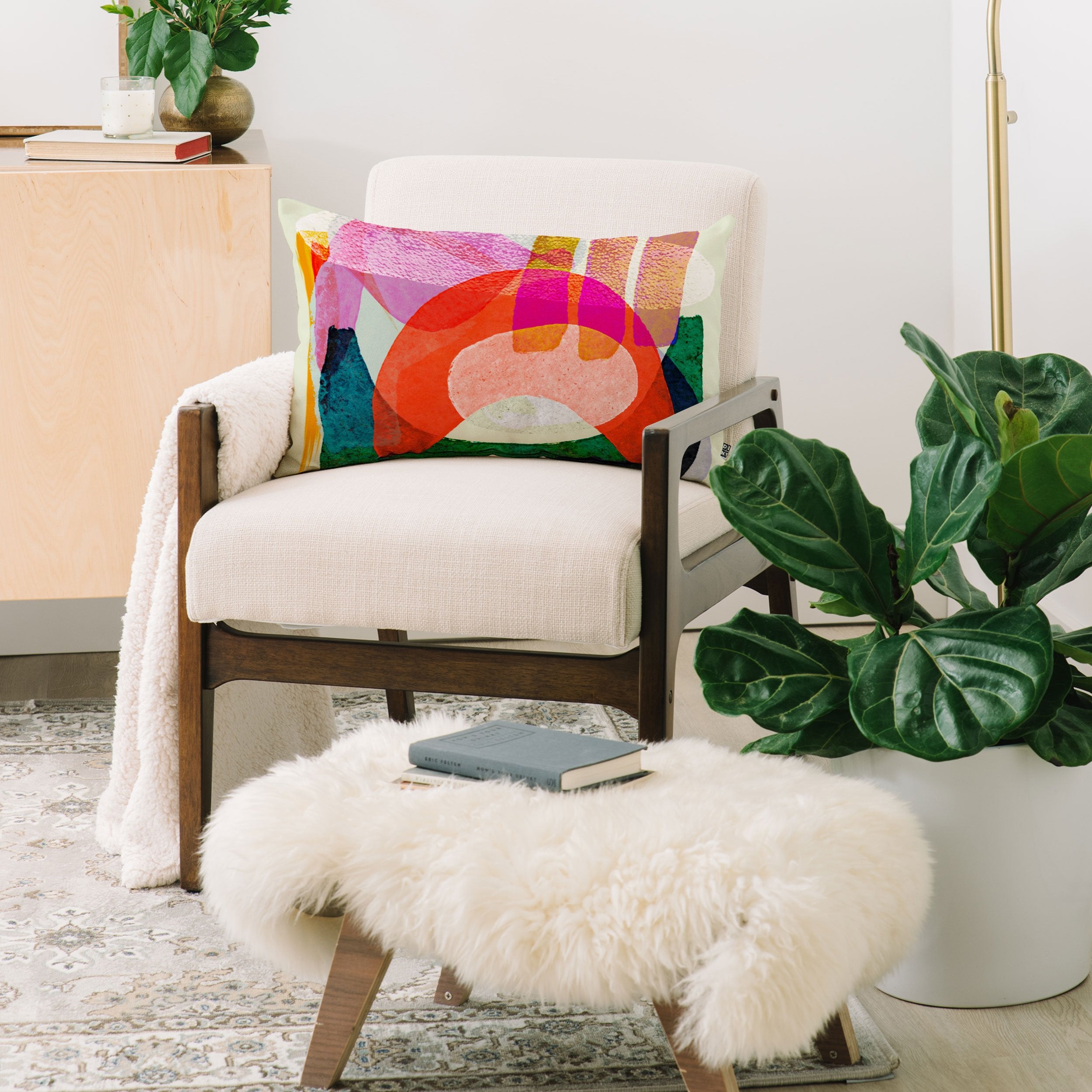 Iris Lehnhardt Blue Landscape Throw Pillow - Decor Addict, LLC