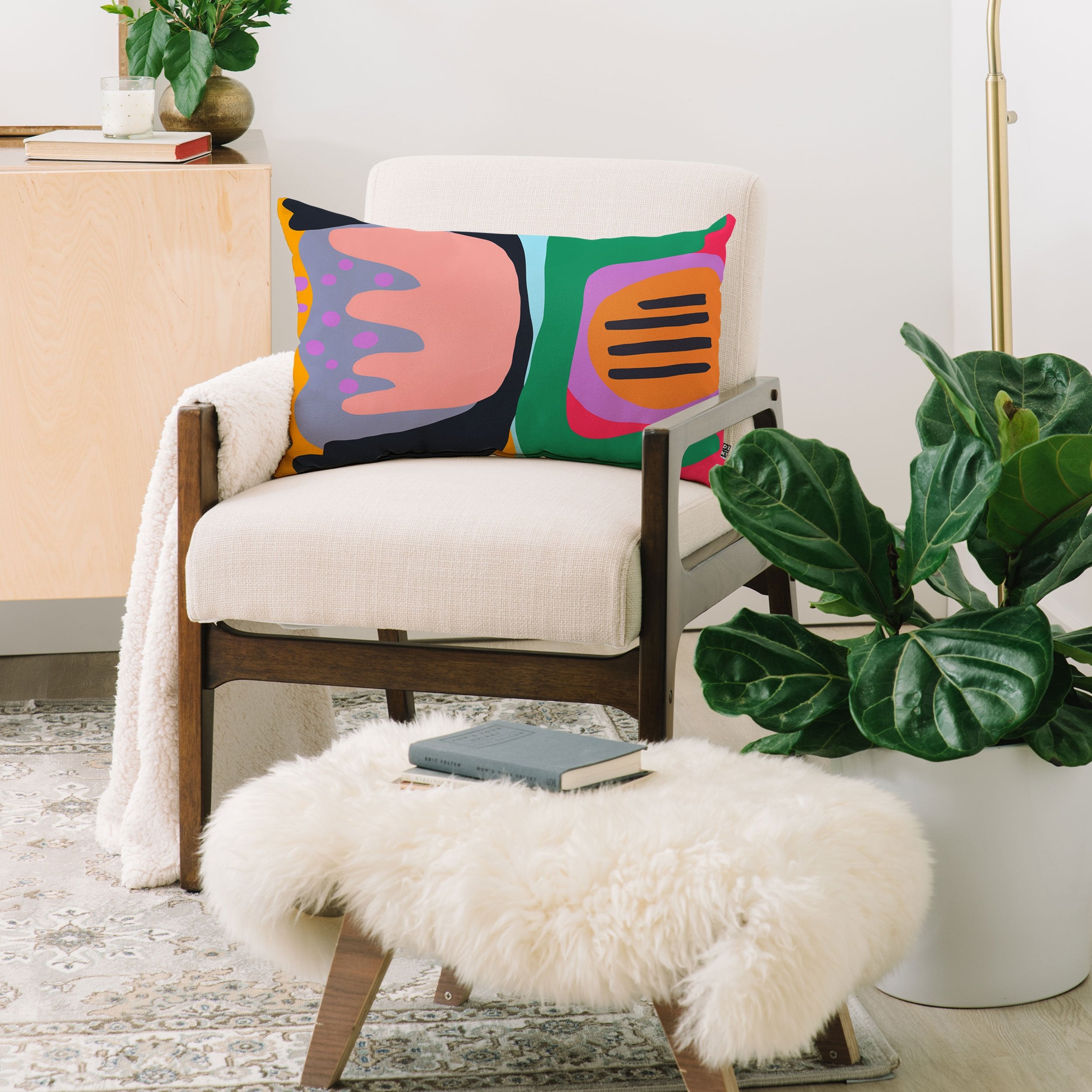 Sewzinski Shapes And Layers 26 Throw Pillow - Decor Addict, LLC