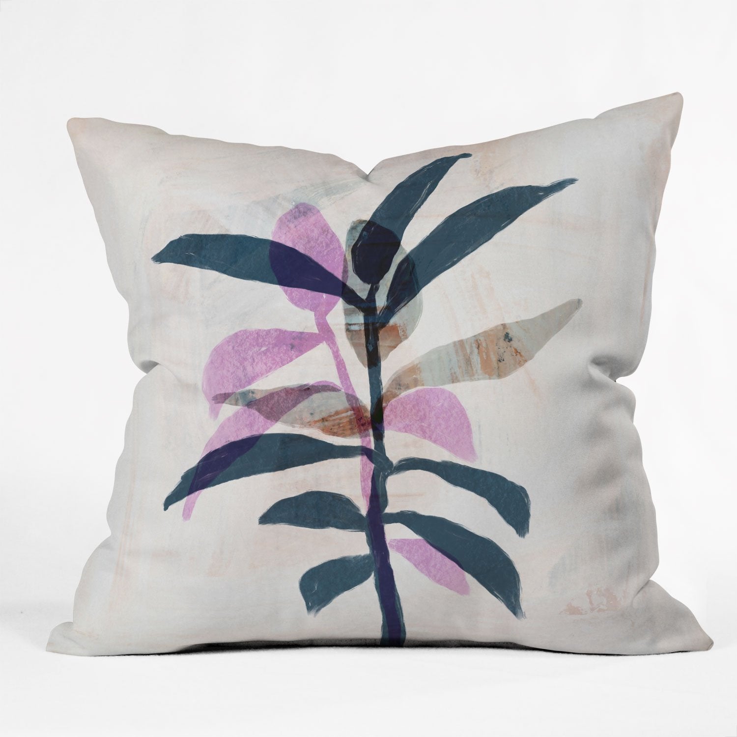 Sewzinski Simple Leaves Throw Pillow - Decor Addict, LLC