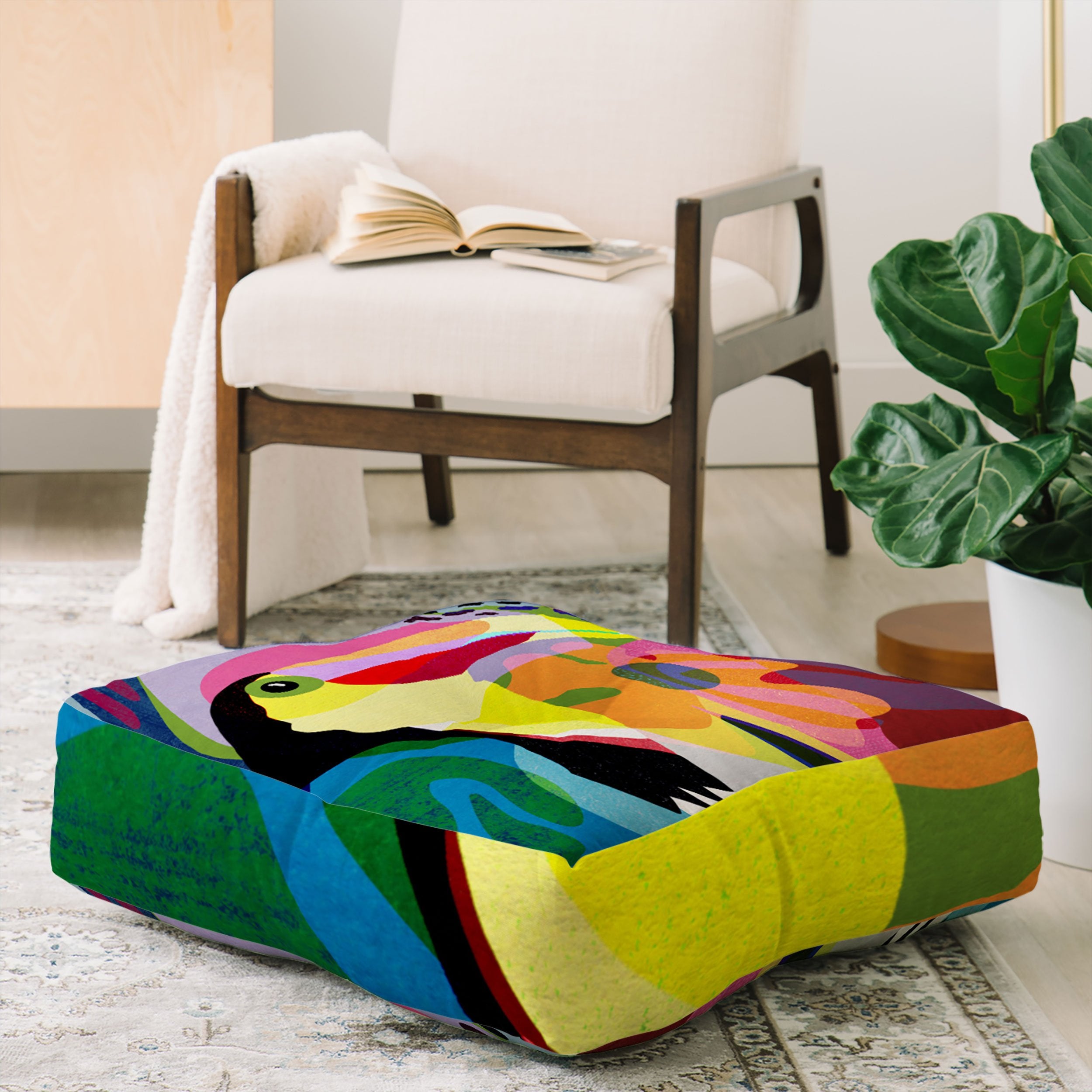 Sewzinski Tropic Toucan Floor Pillow Collection - Decor Addict, LLC