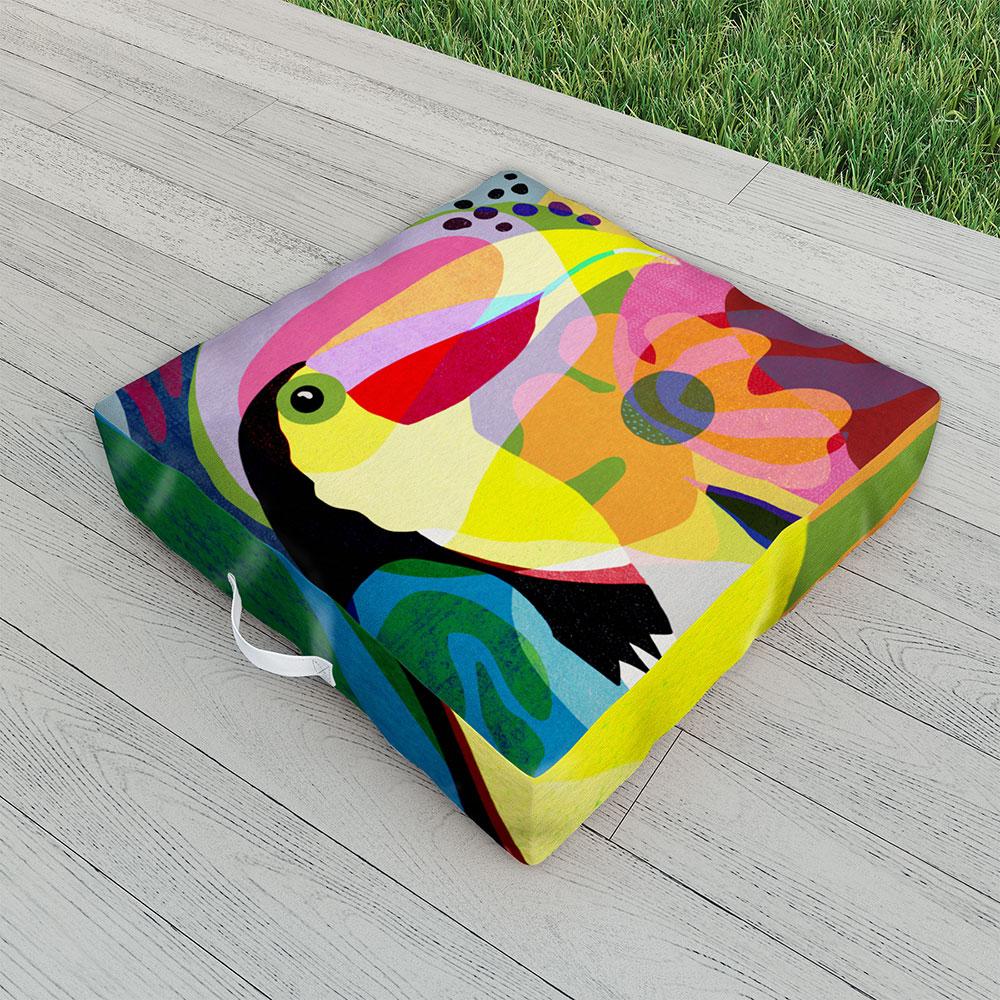 Sewzinski Tropic Toucan Floor Pillow Collection - Decor Addict, LLC