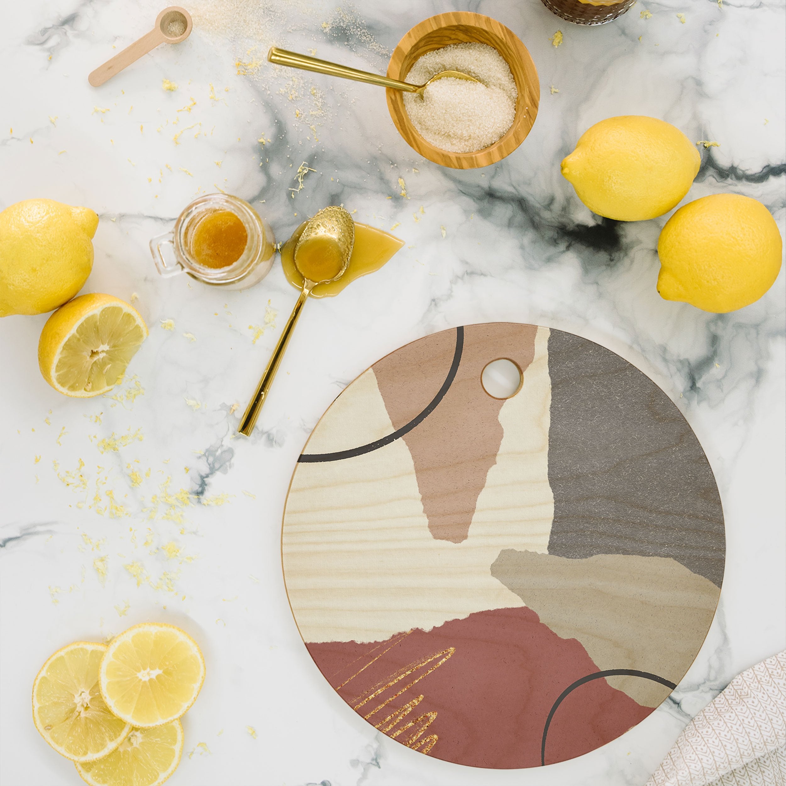 Sheila Wenzel Ganny Paper Cuts Abstract Cutting Board Collection - Decor Addict, LLC