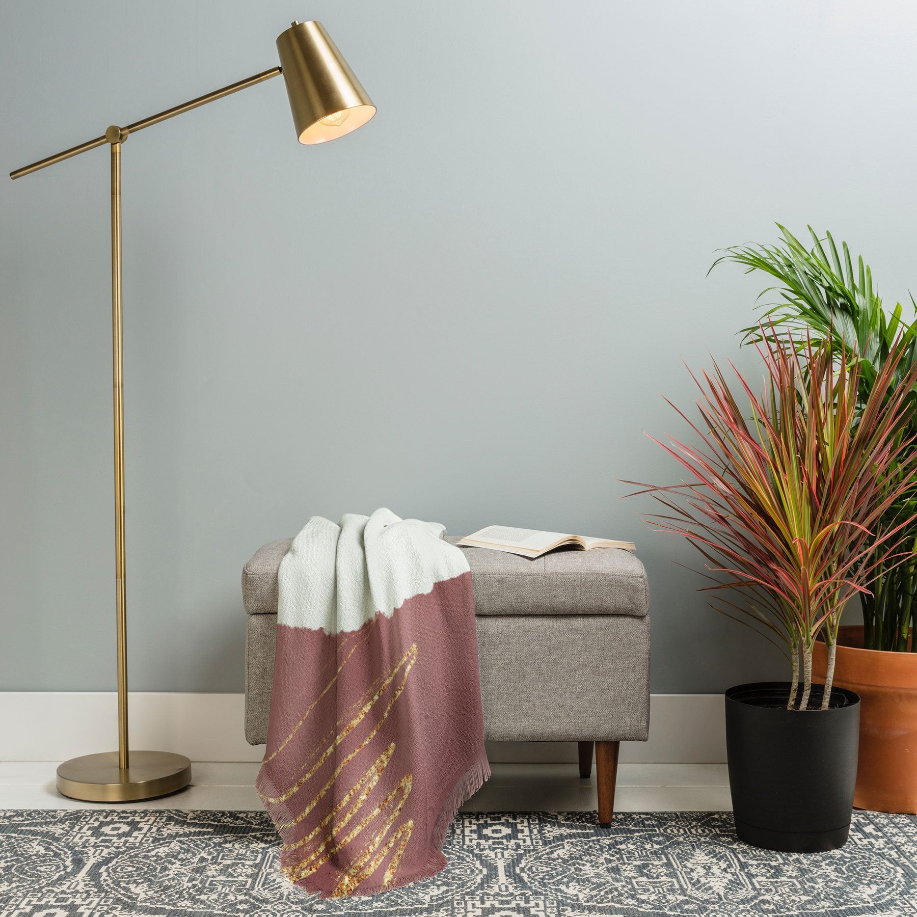 Sheila Wenzel Ganny Paper Cuts Abstract Throw Blanket - Decor Addict, LLC