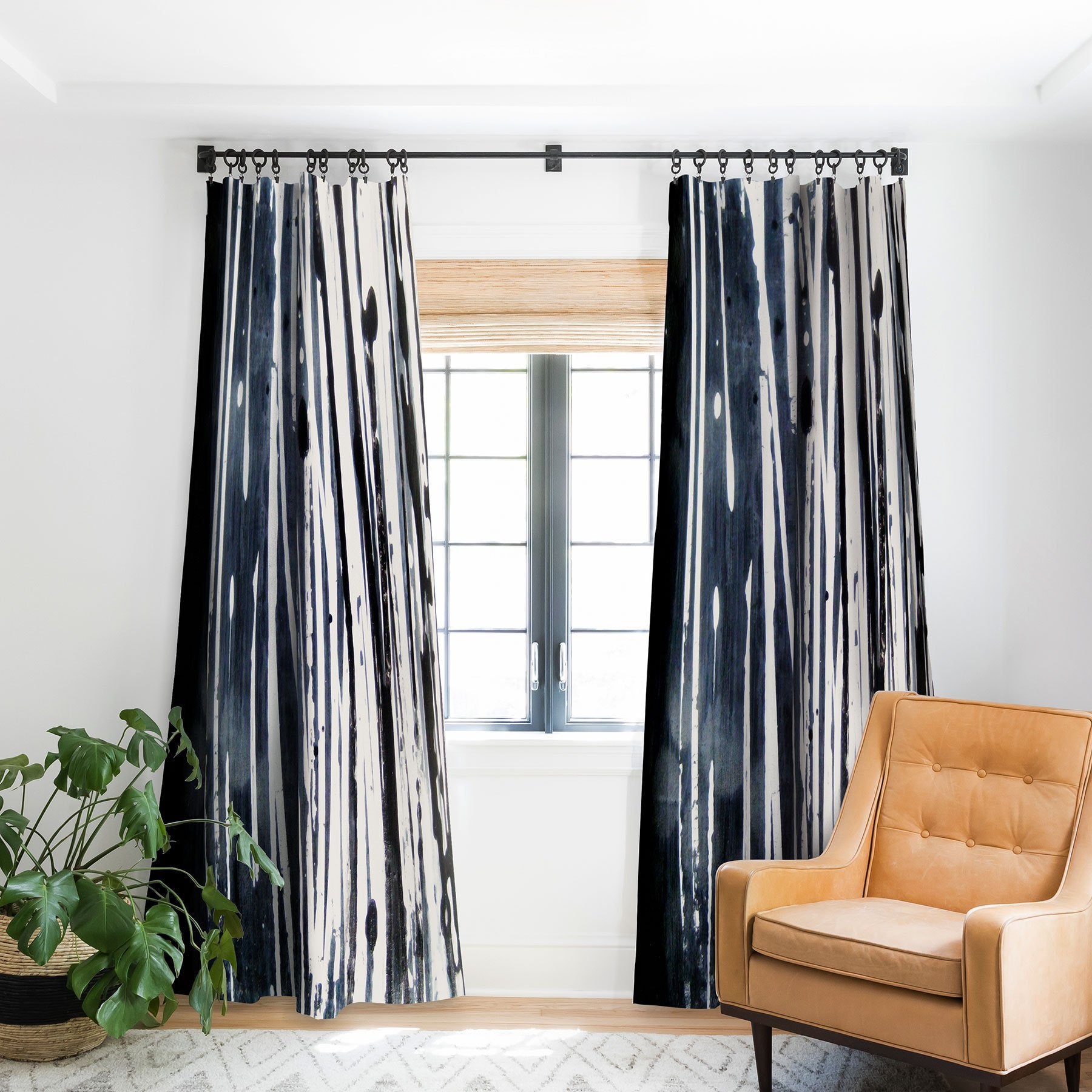 Sophia Buddenhagen White Lines Window Treatment - Decor Addict, LLC