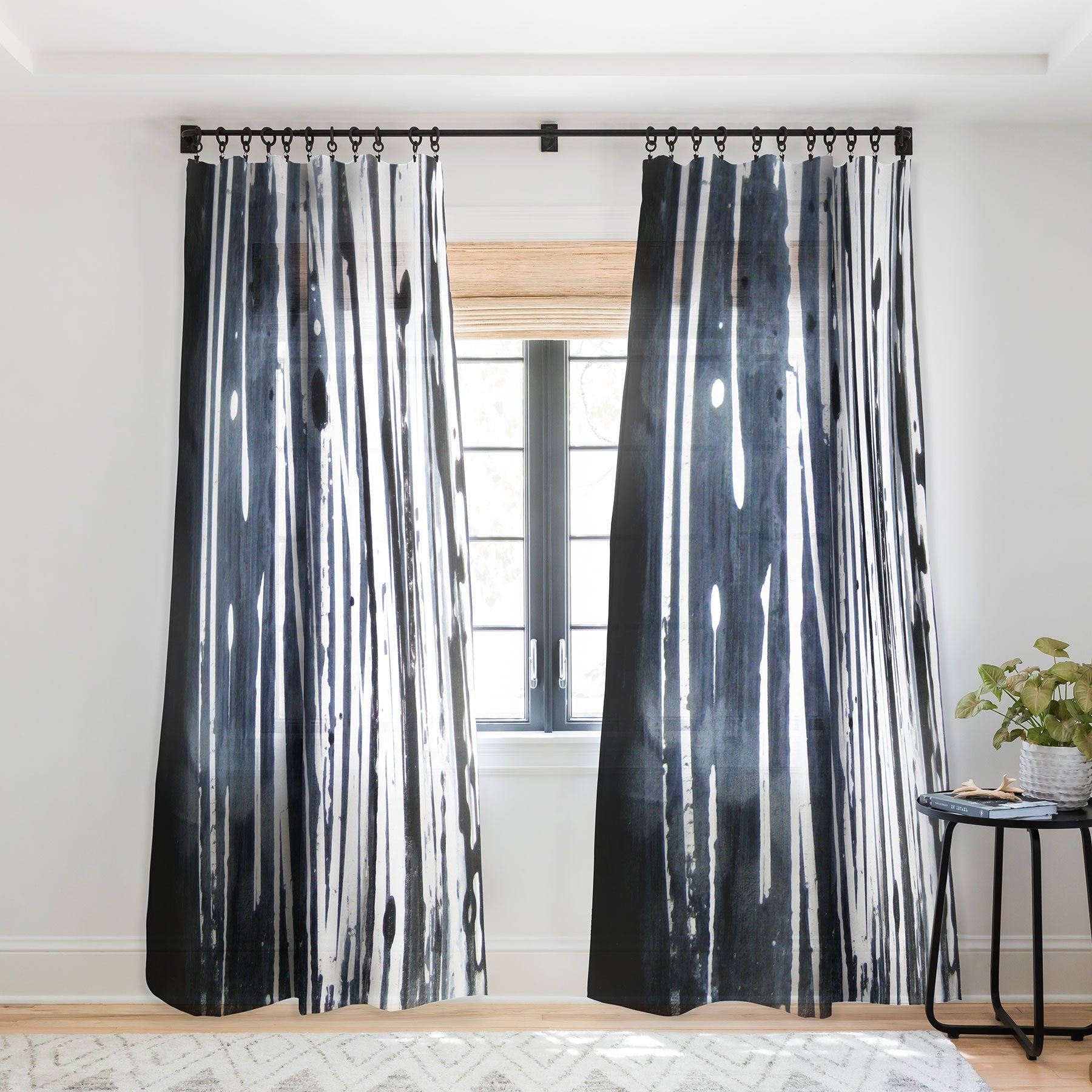 Sophia Buddenhagen White Lines Window Treatment - Decor Addict, LLC