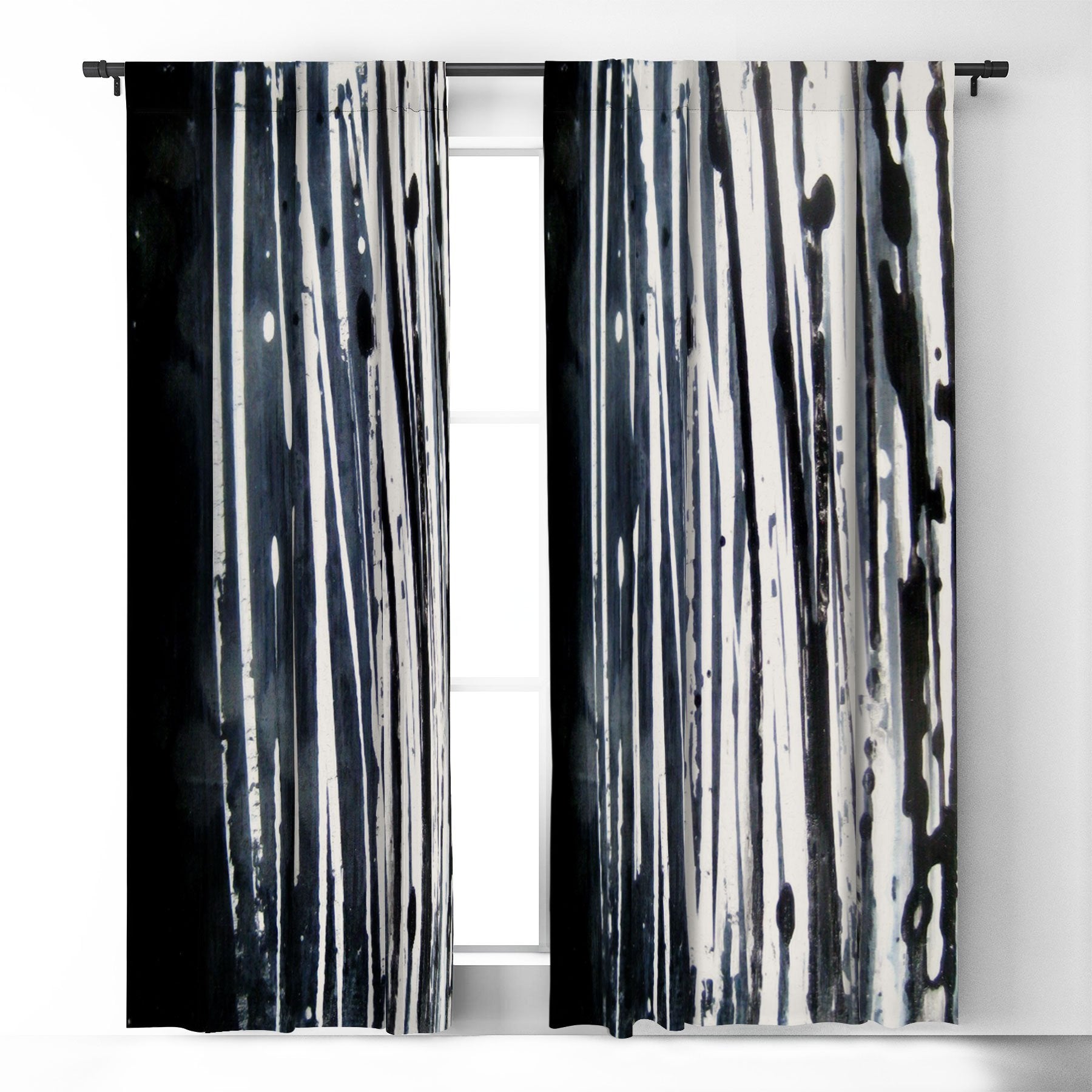 Sophia Buddenhagen White Lines Window Treatment - Decor Addict, LLC